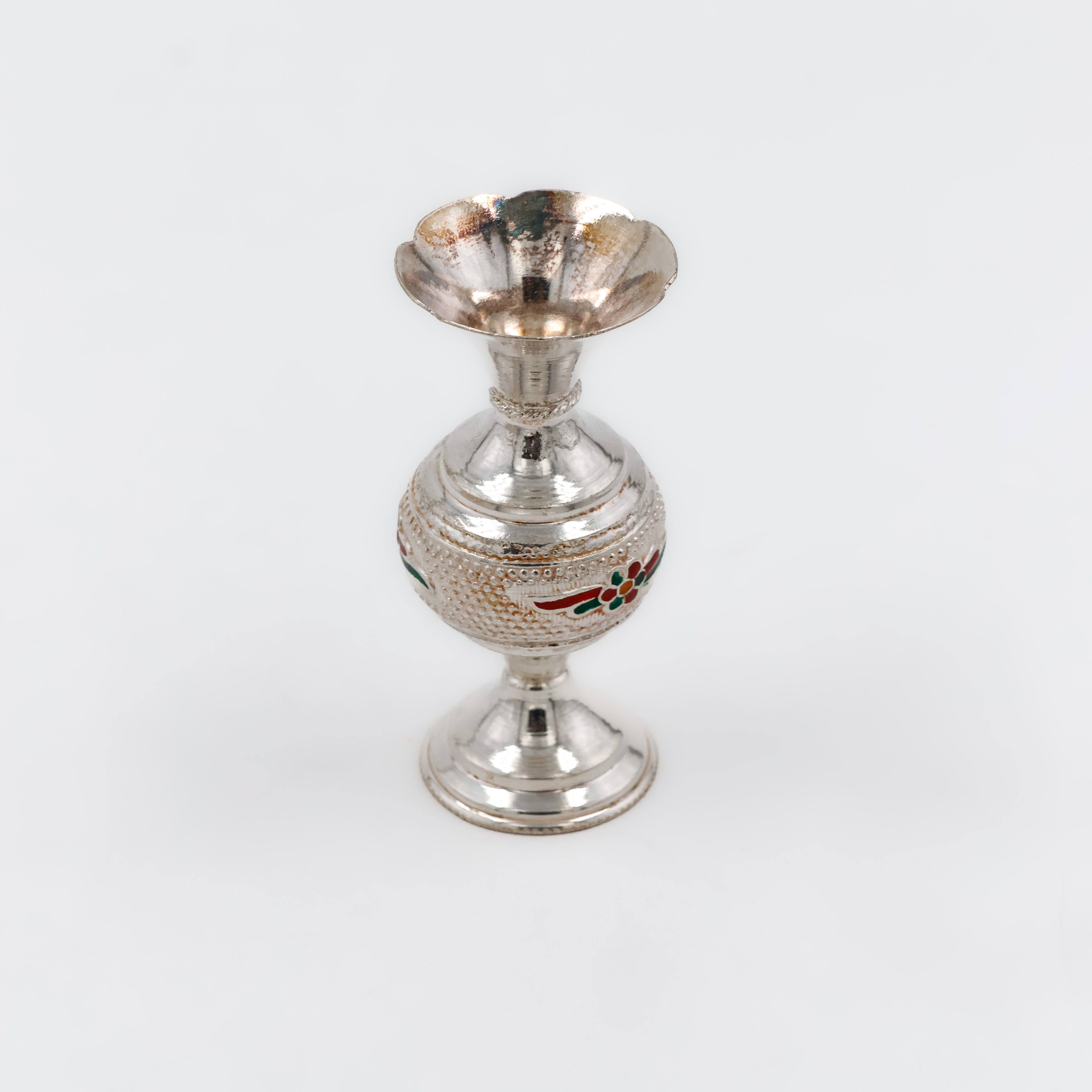 Decorative Vase Silver Agarbatti Stand - 