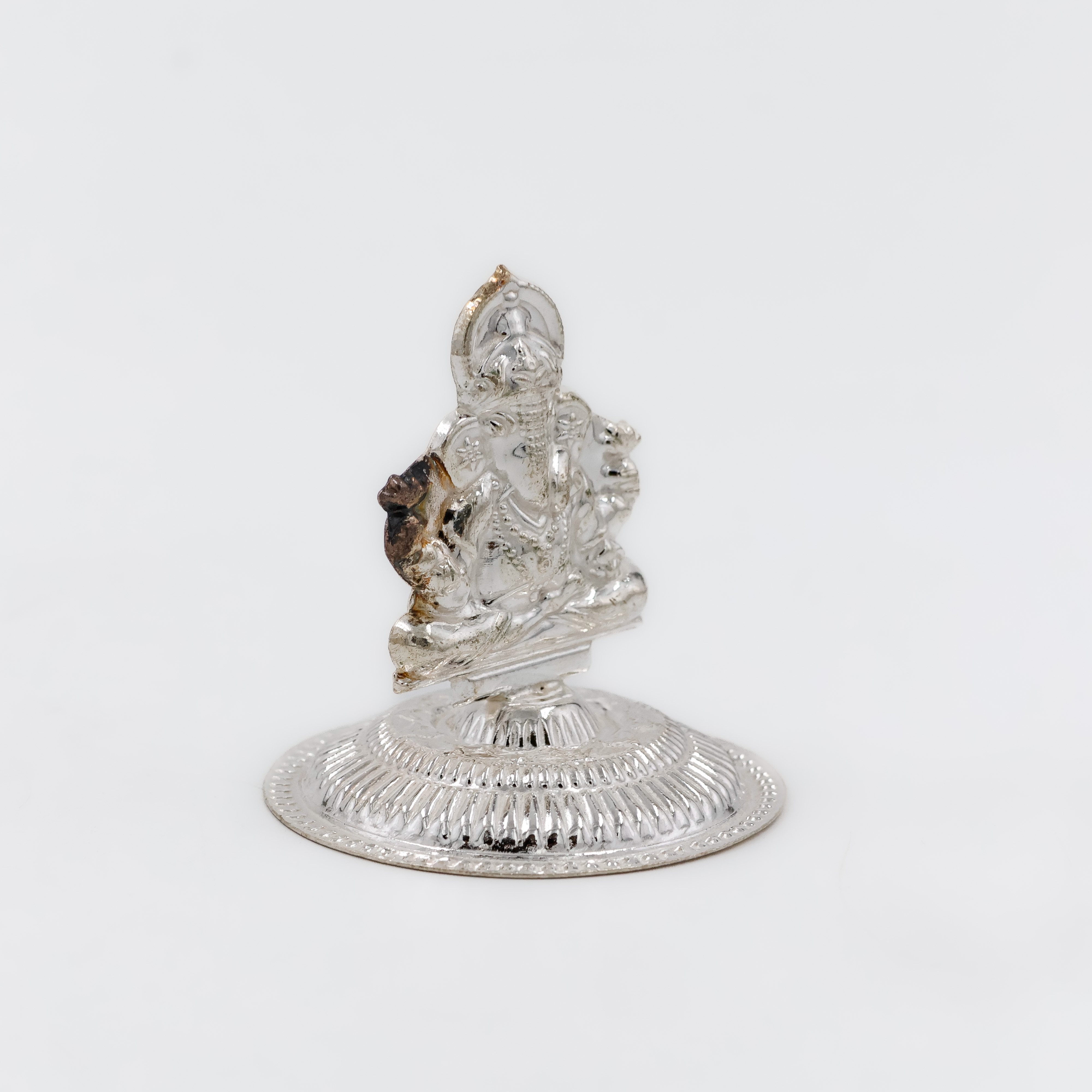 Ganesha Silver Agarbatti Stand - 
