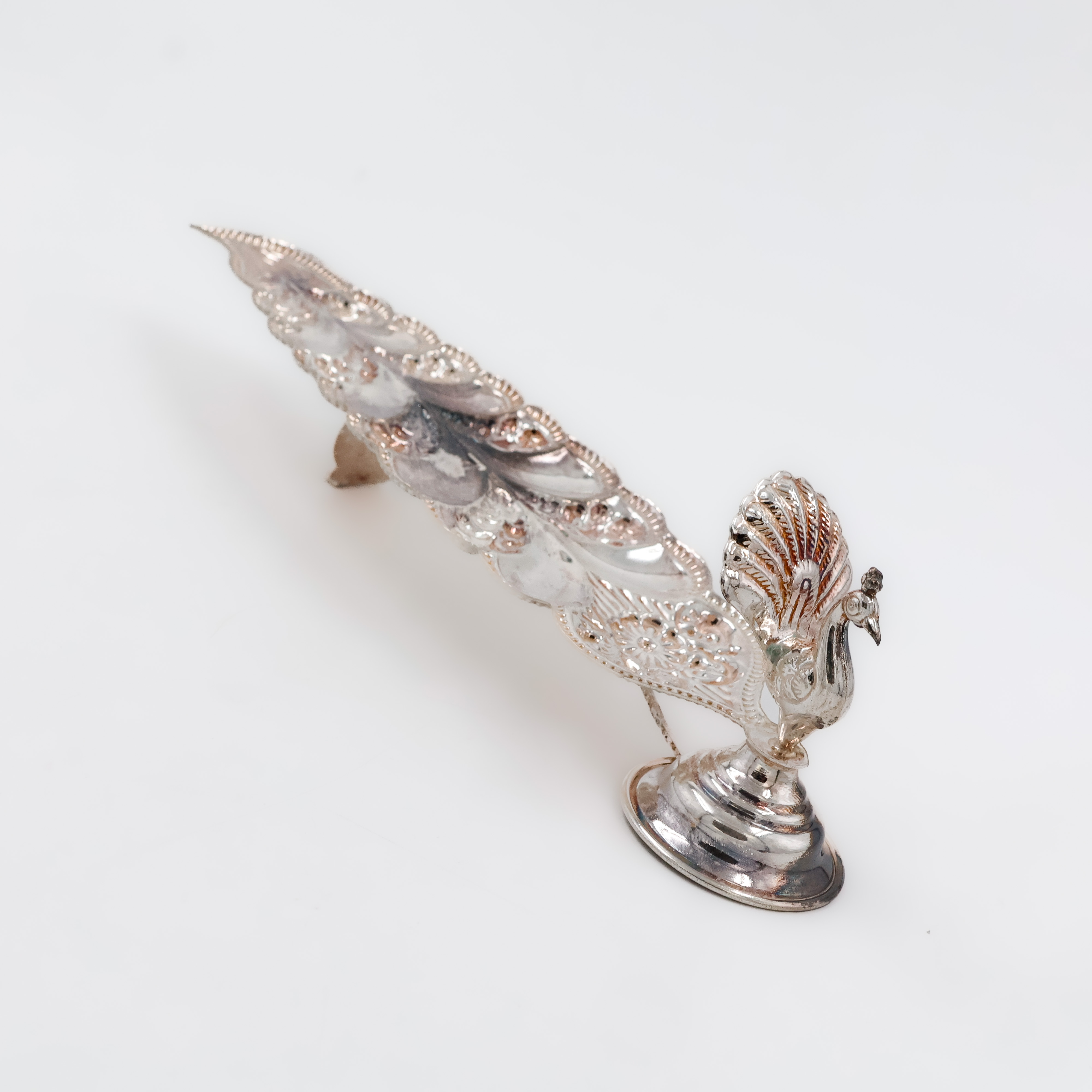 Symbolic Gada Silver Agarbatti Stand - 