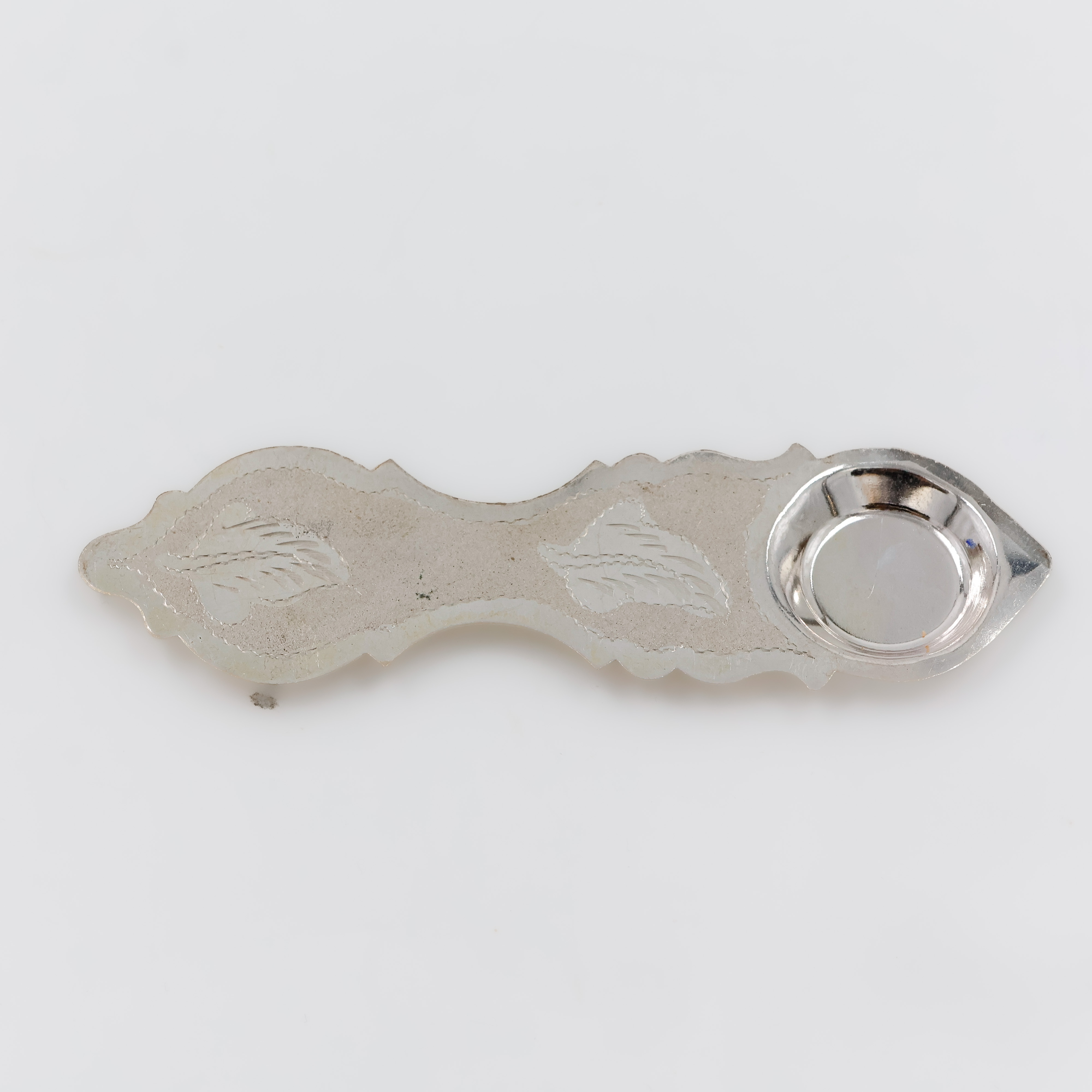 Classic Handheld Silver Diya - 