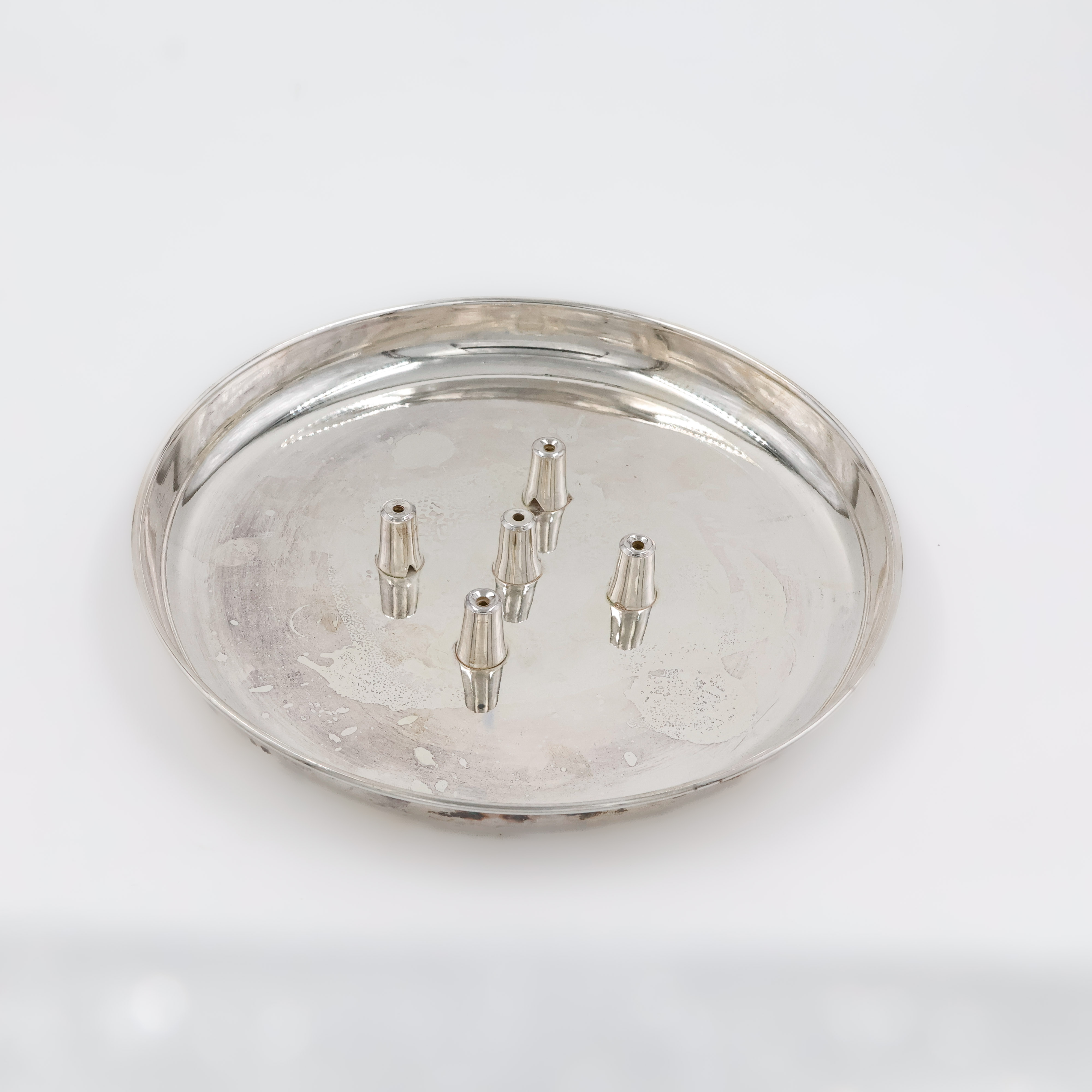 Elegant Silver Agarbatti Stand - 