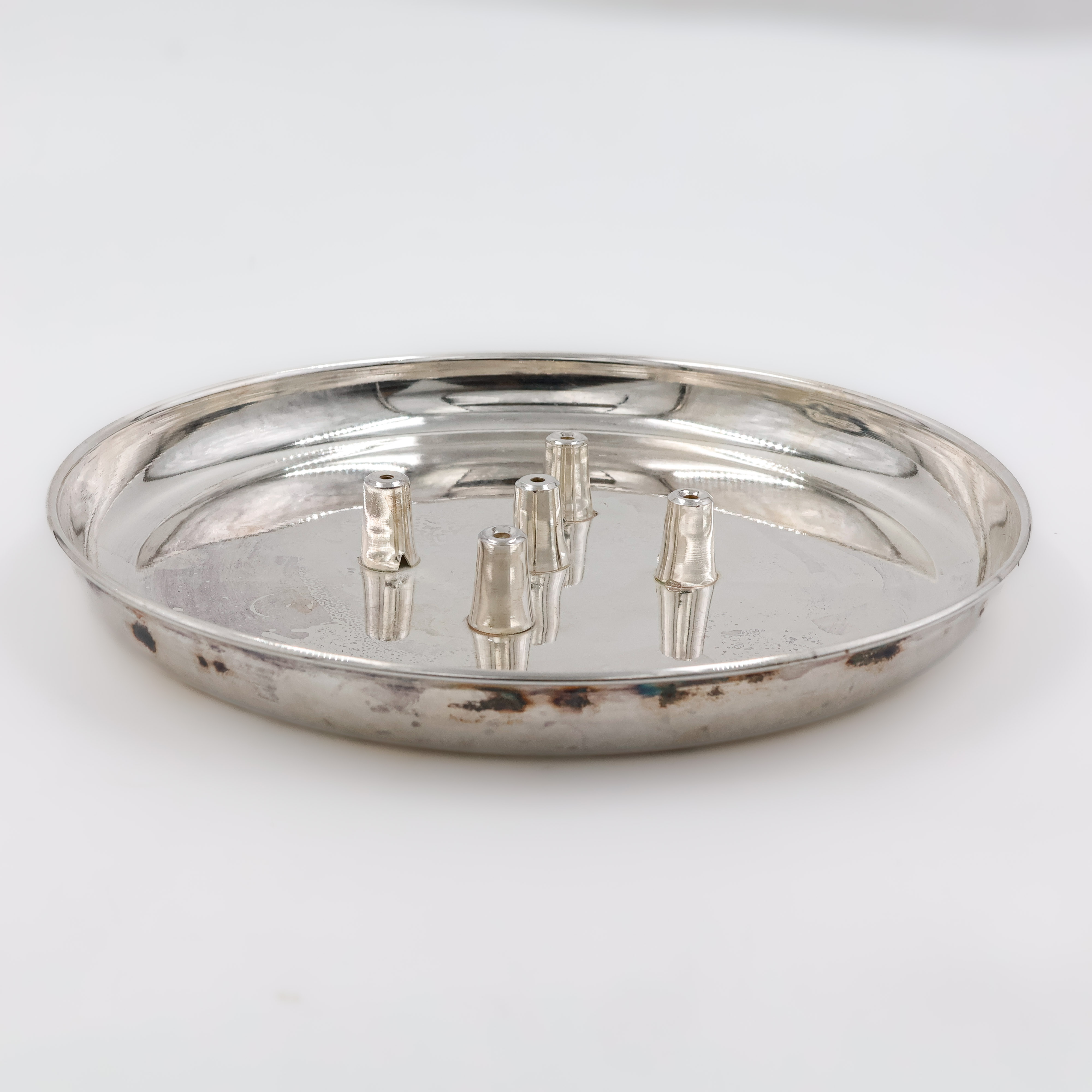 Elegant Silver Agarbatti Stand - 