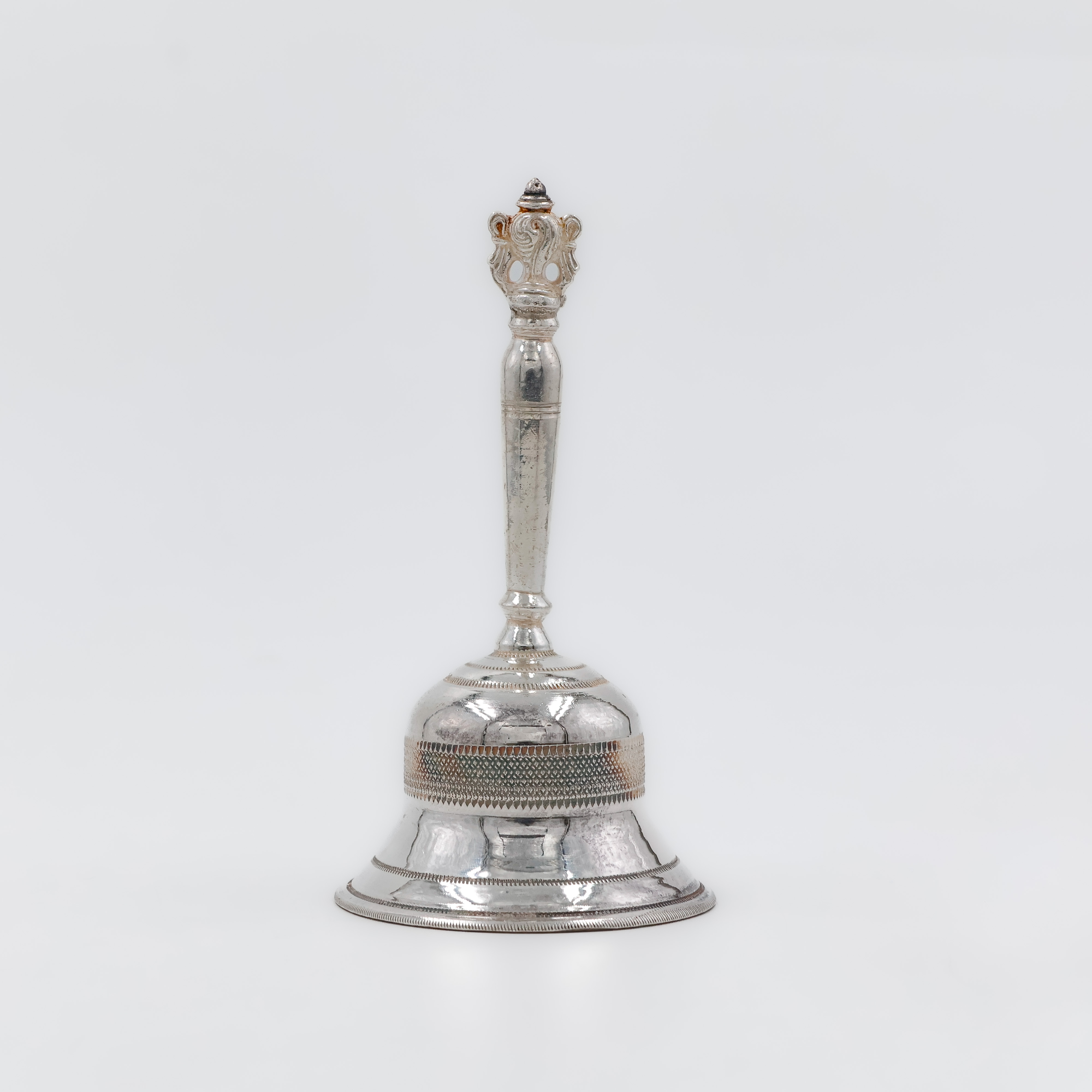 Traditional Silver Pooja Bell - 