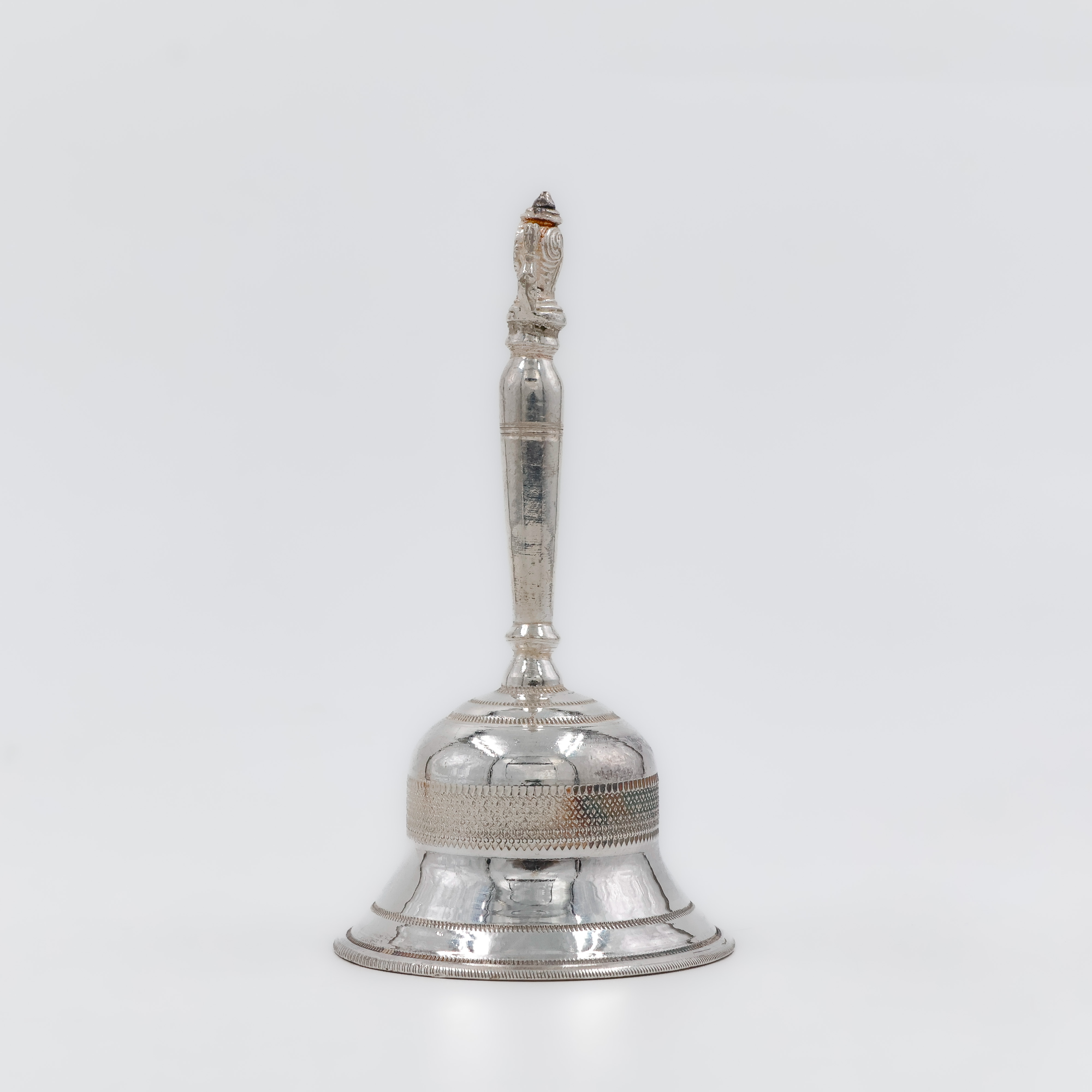Traditional Silver Pooja Bell - 