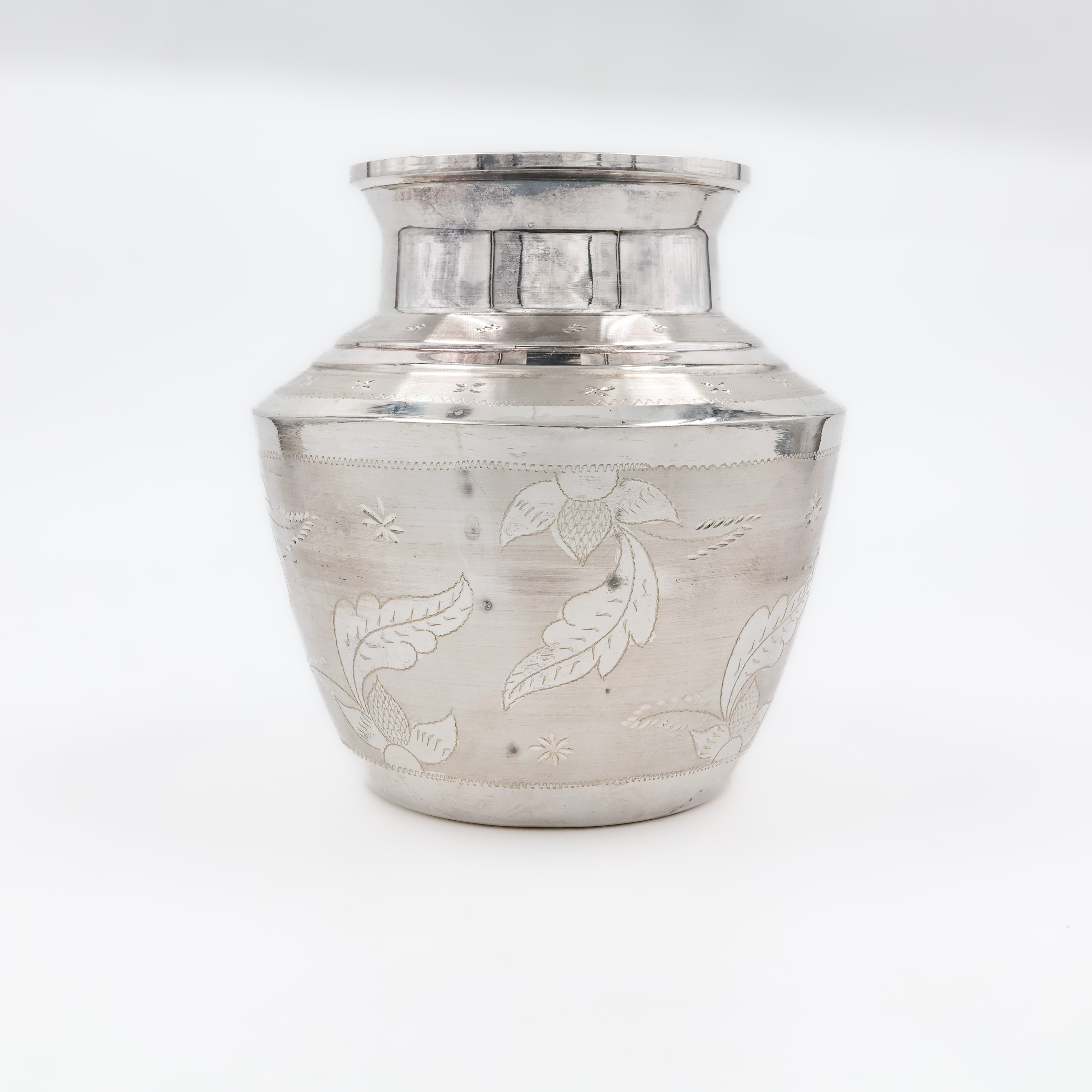 Engraved Silver Lota - Silver Articles