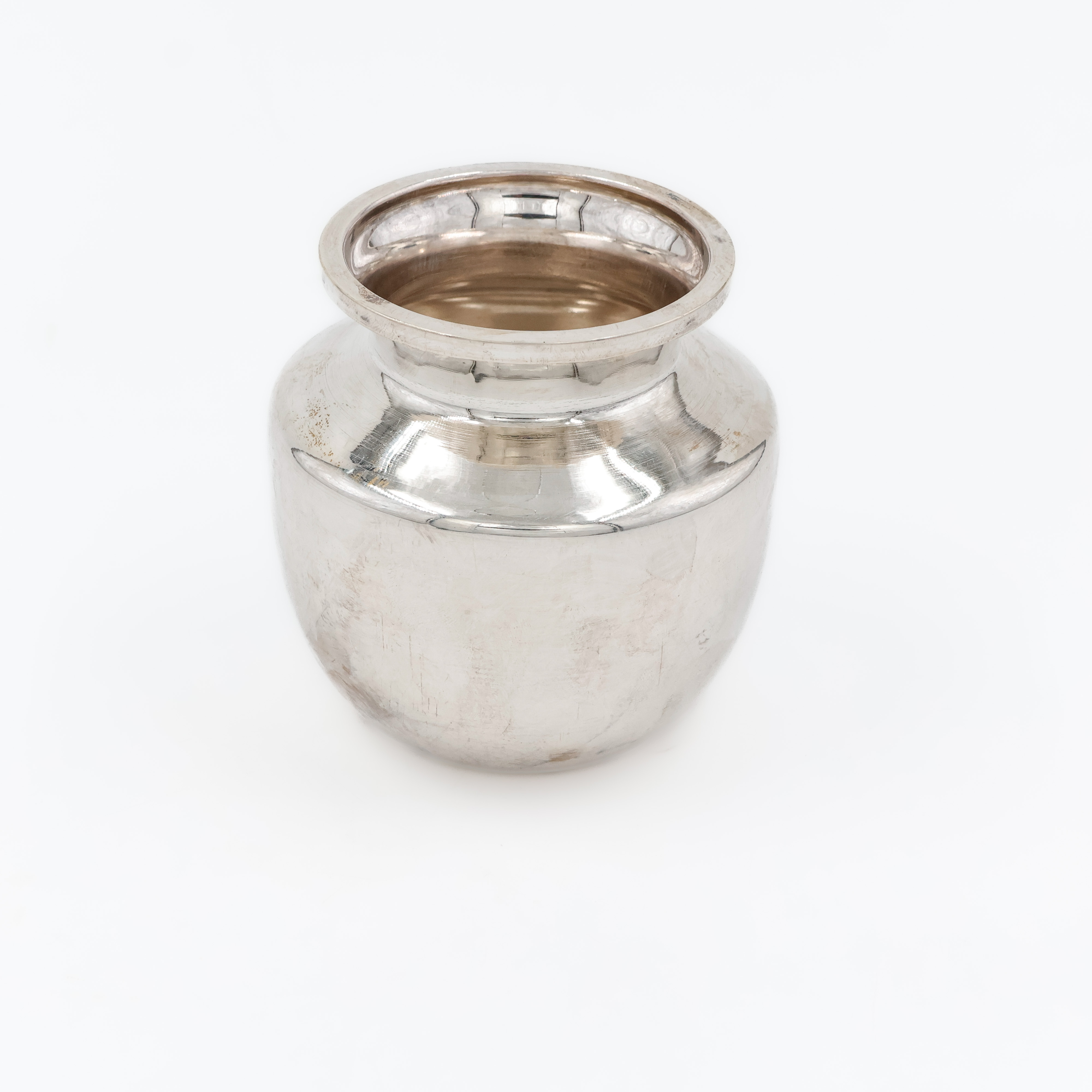 Plain Glossy Silver Lota - 