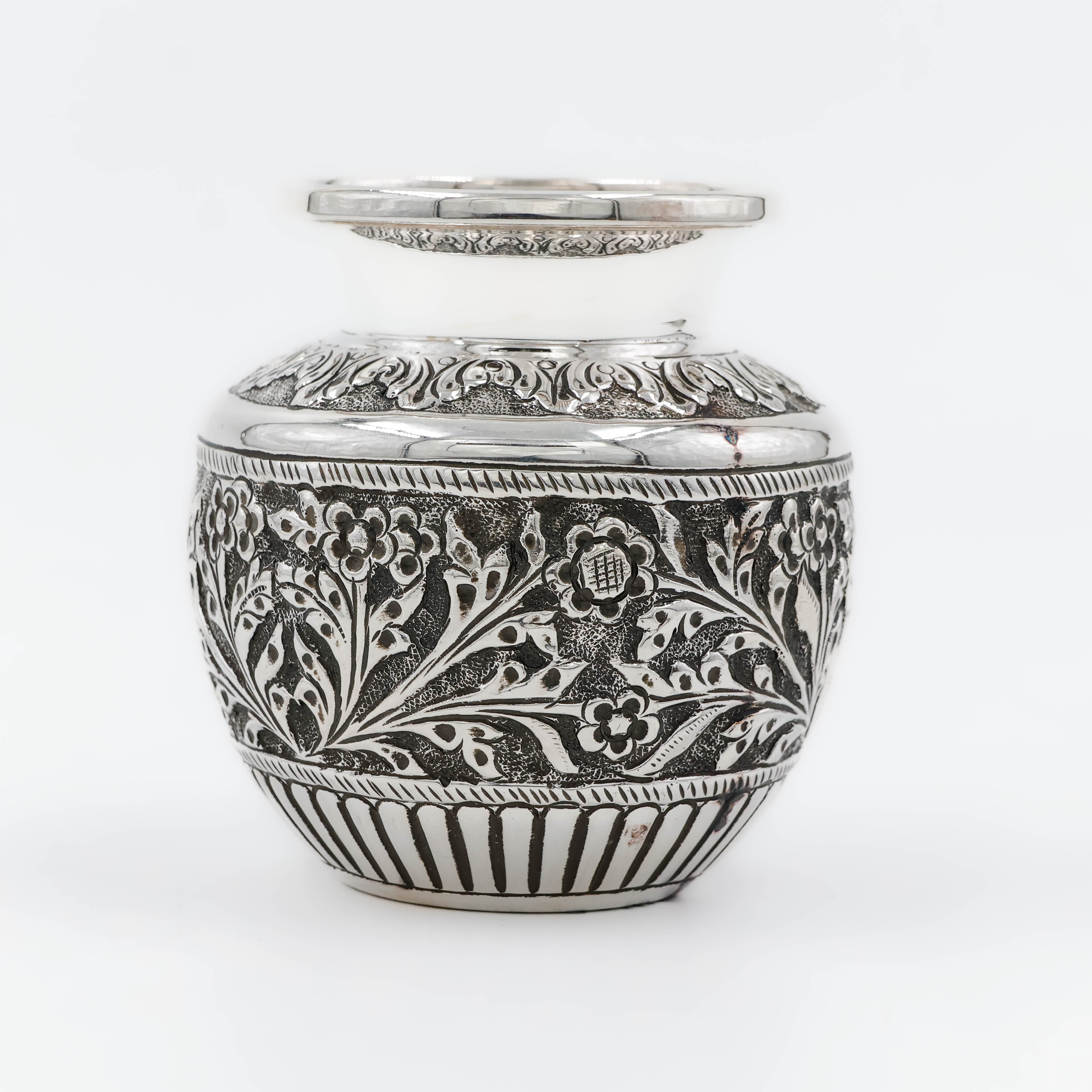 Silver Engraved Lota - 
