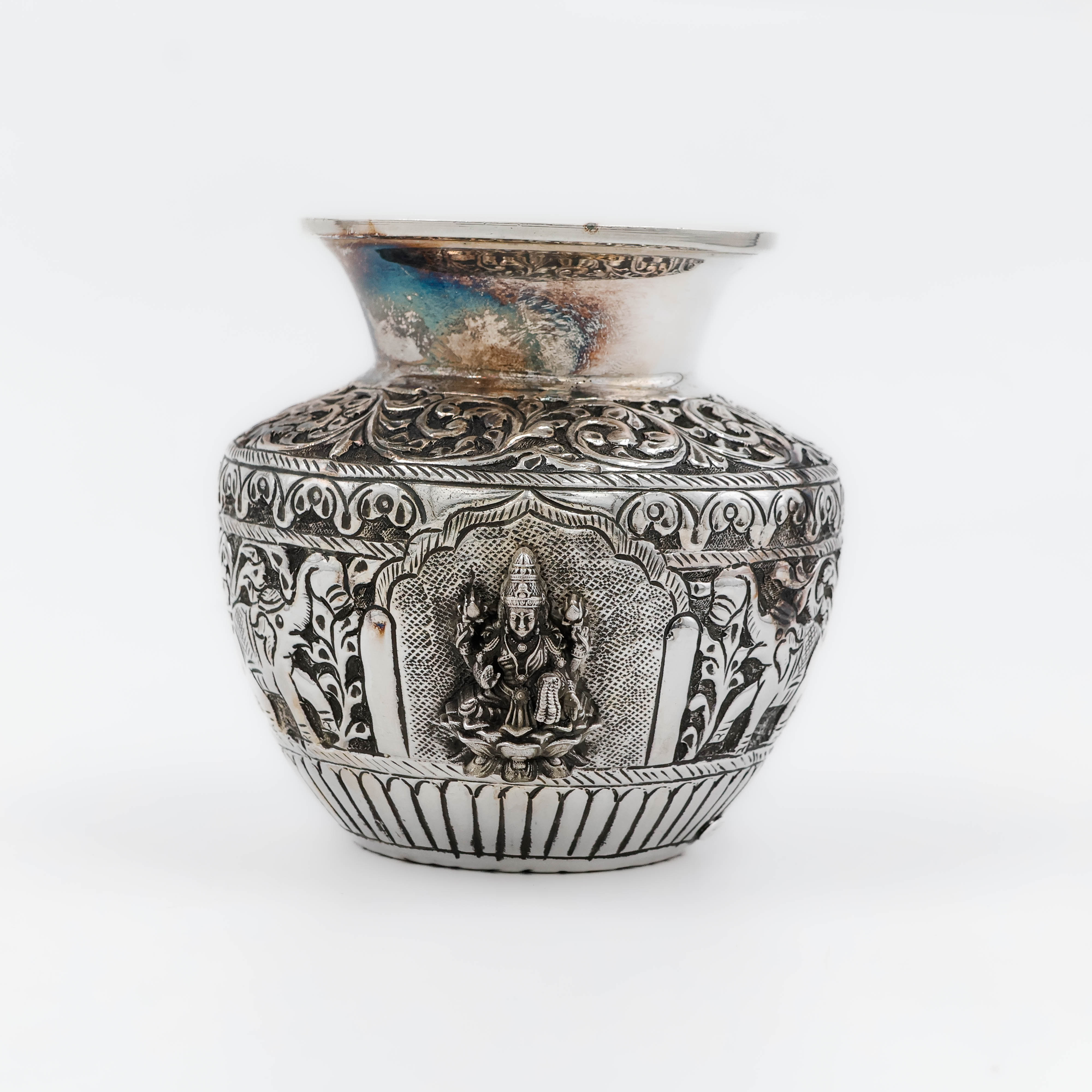 Antique Finish Silver Lota - 