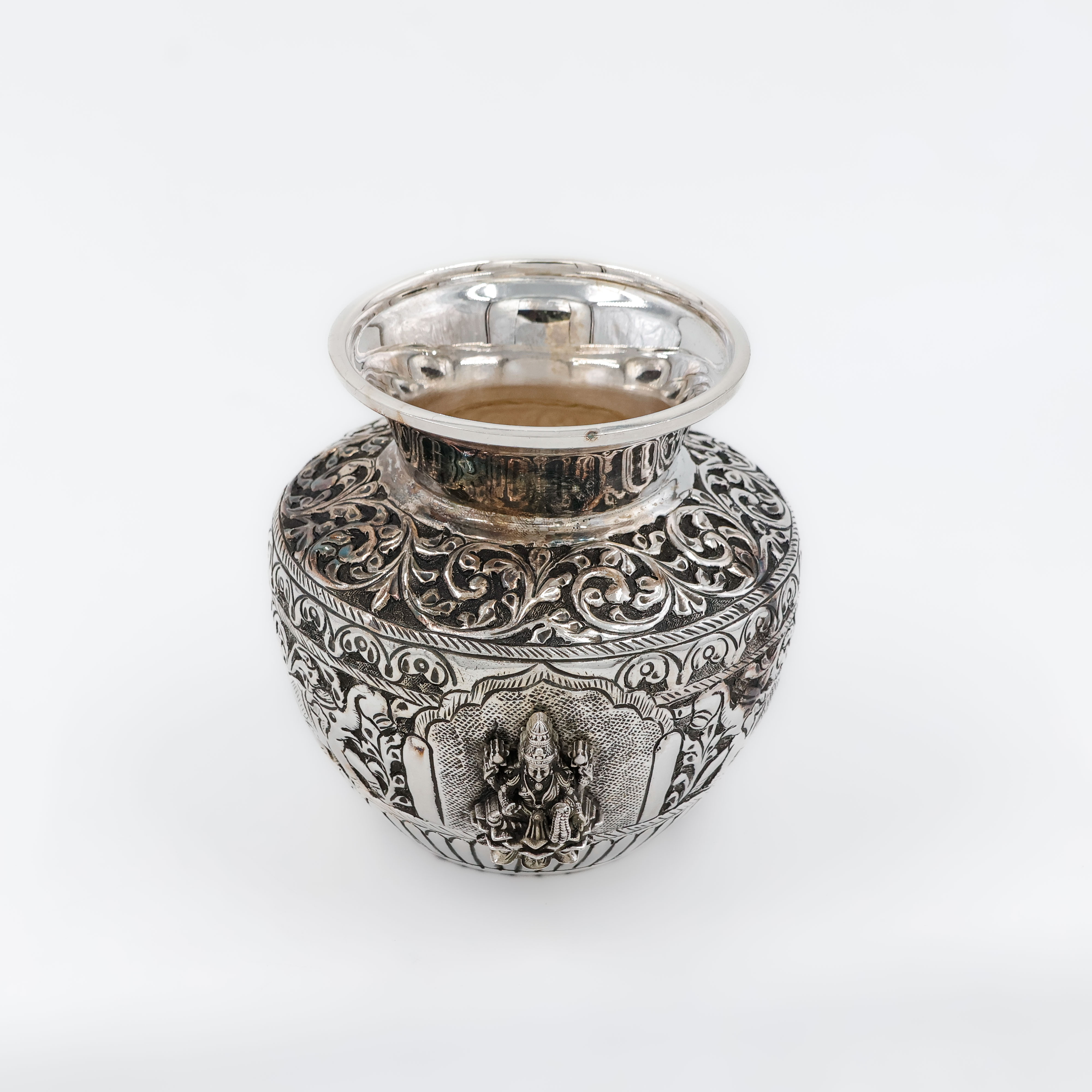 Antique Finish Silver Lota - 