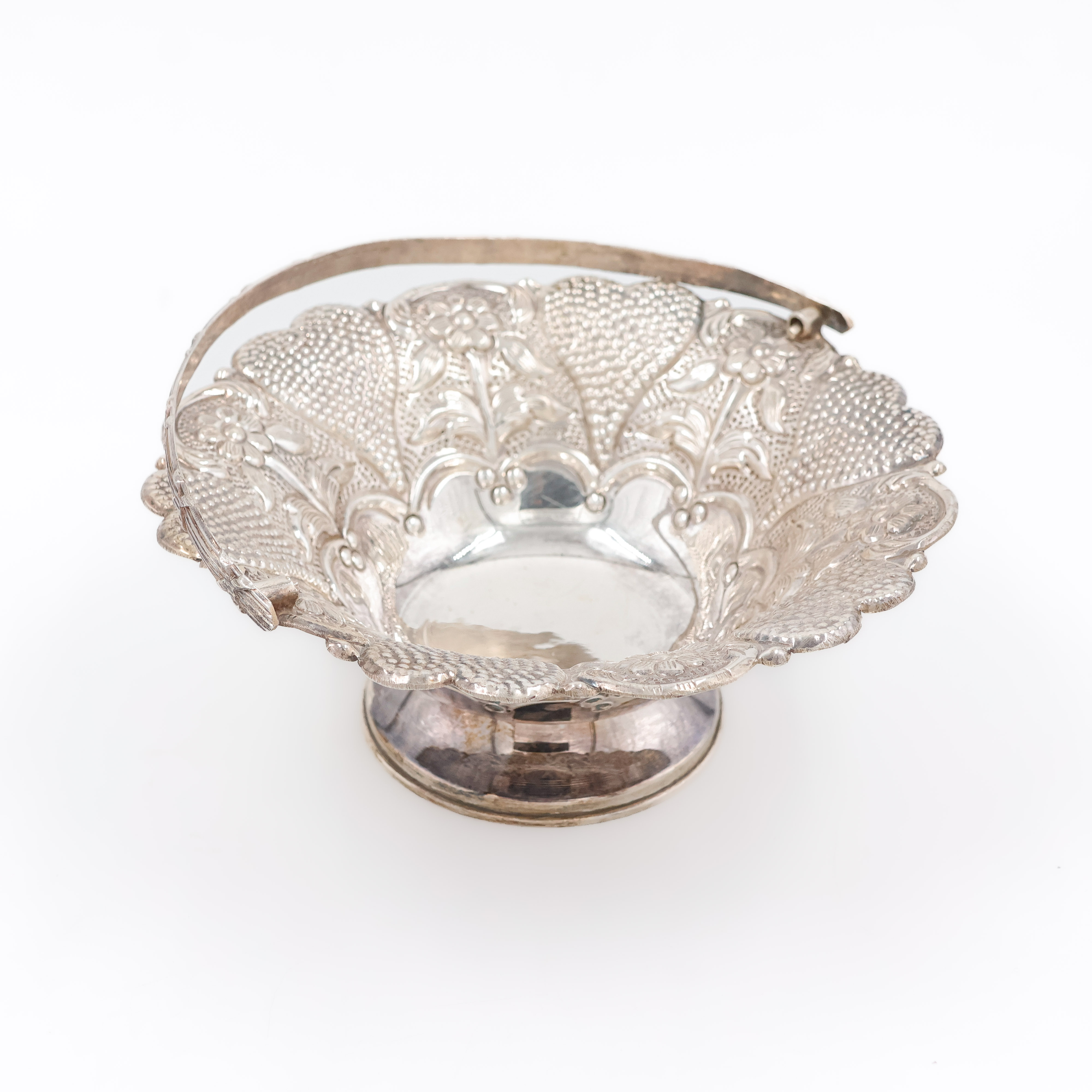 Lotus Bloom Antique Silver Bowl - 