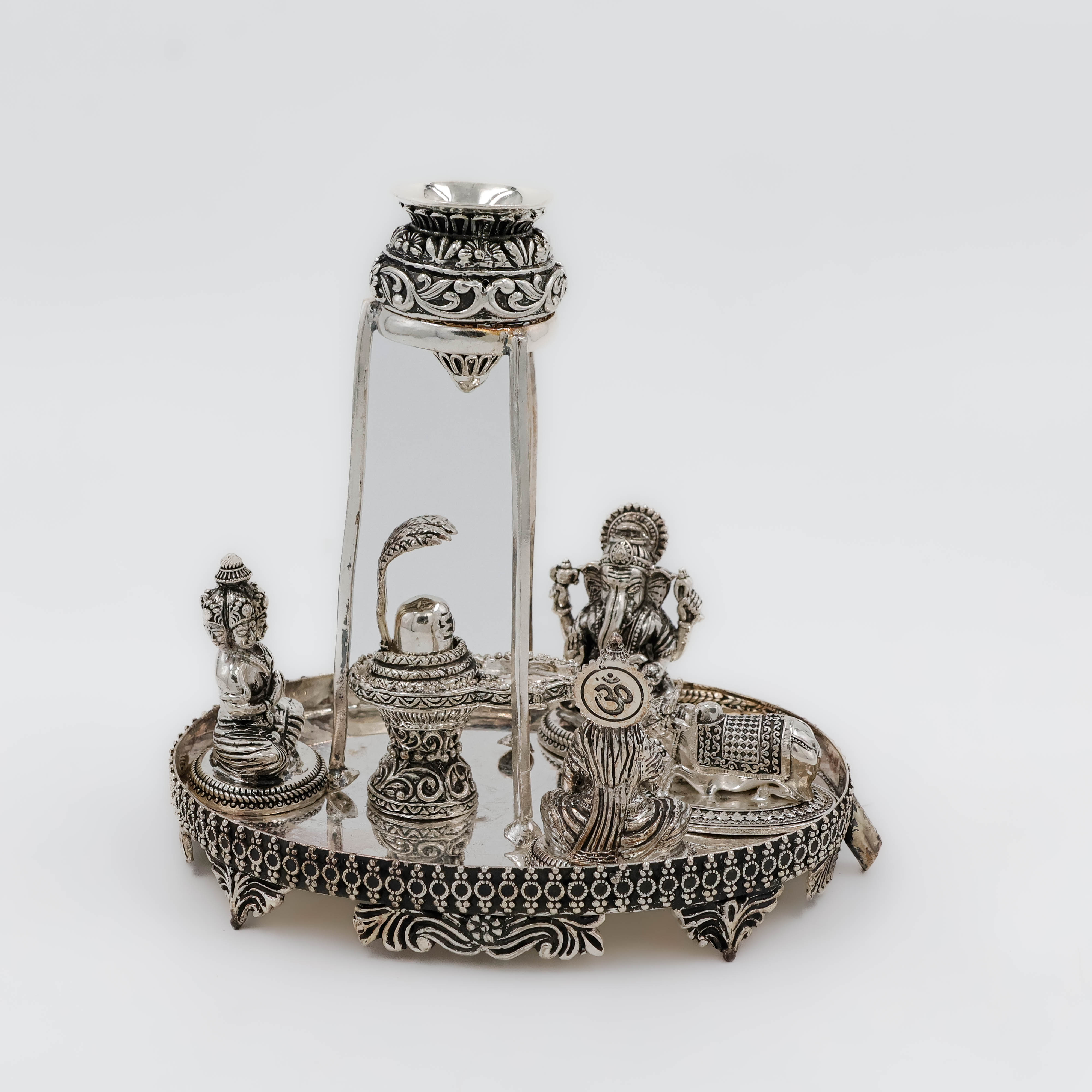 Royal Shiv Parivar Silver Set - 