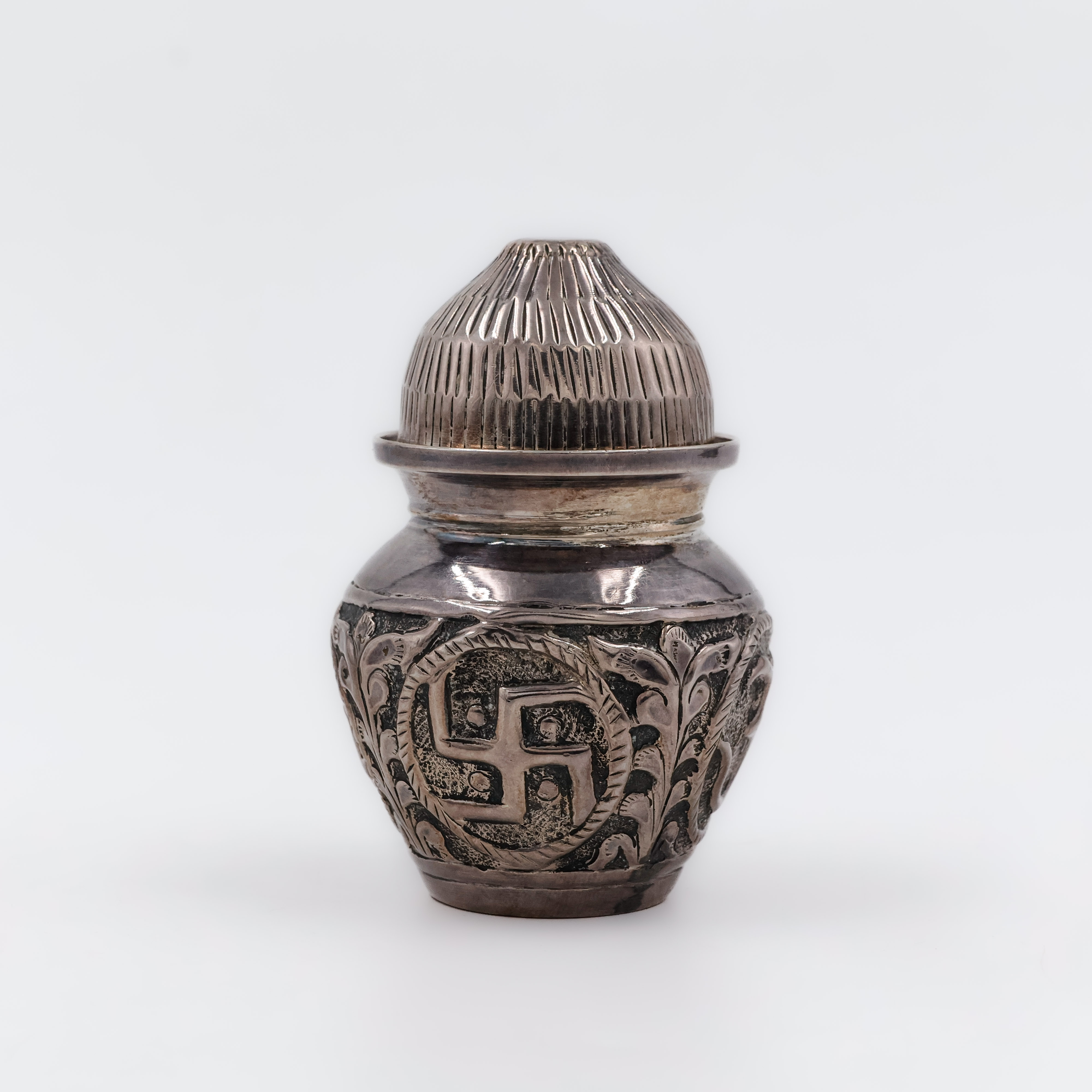 Engraved Silver Kalash - 