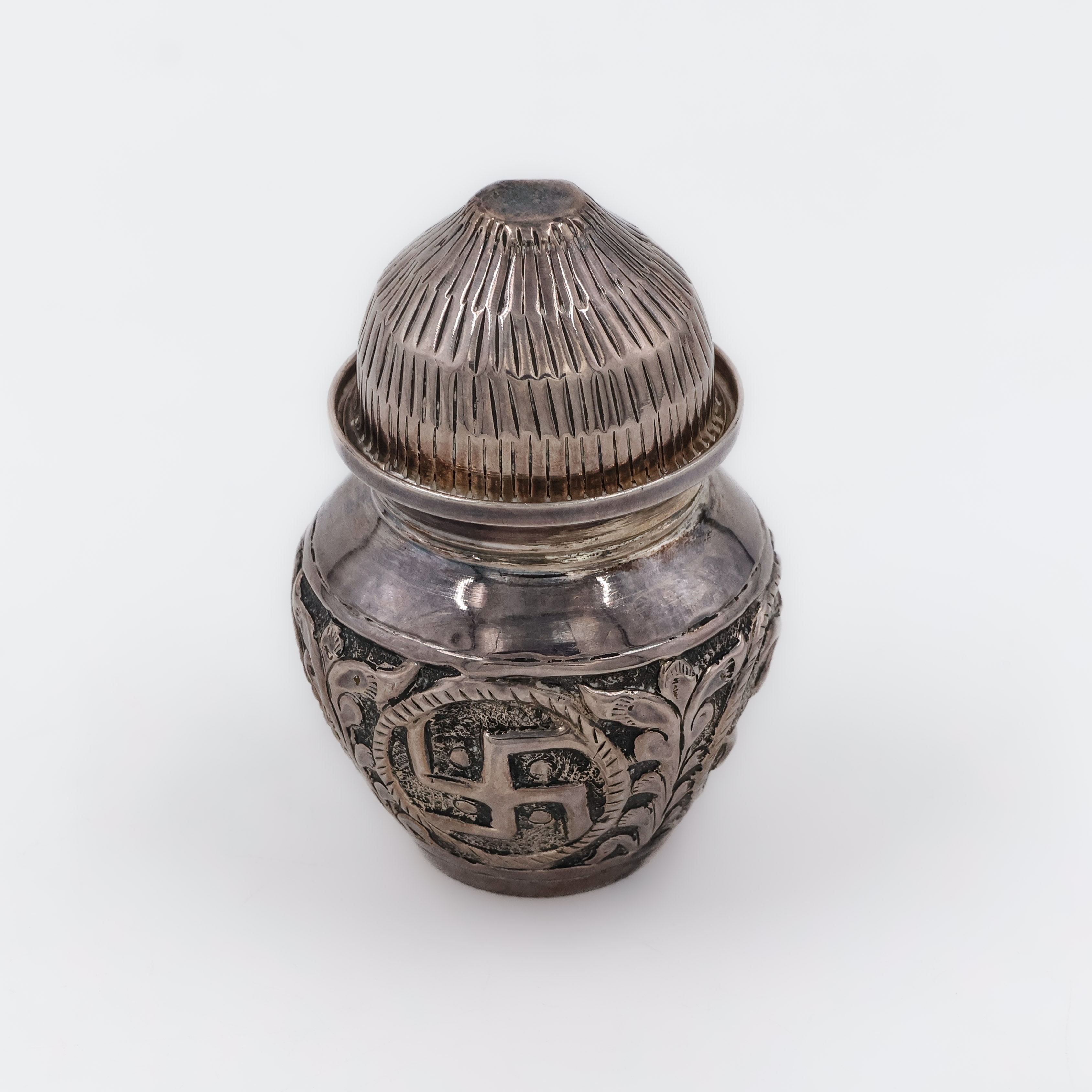 Engraved Silver Kalash - 