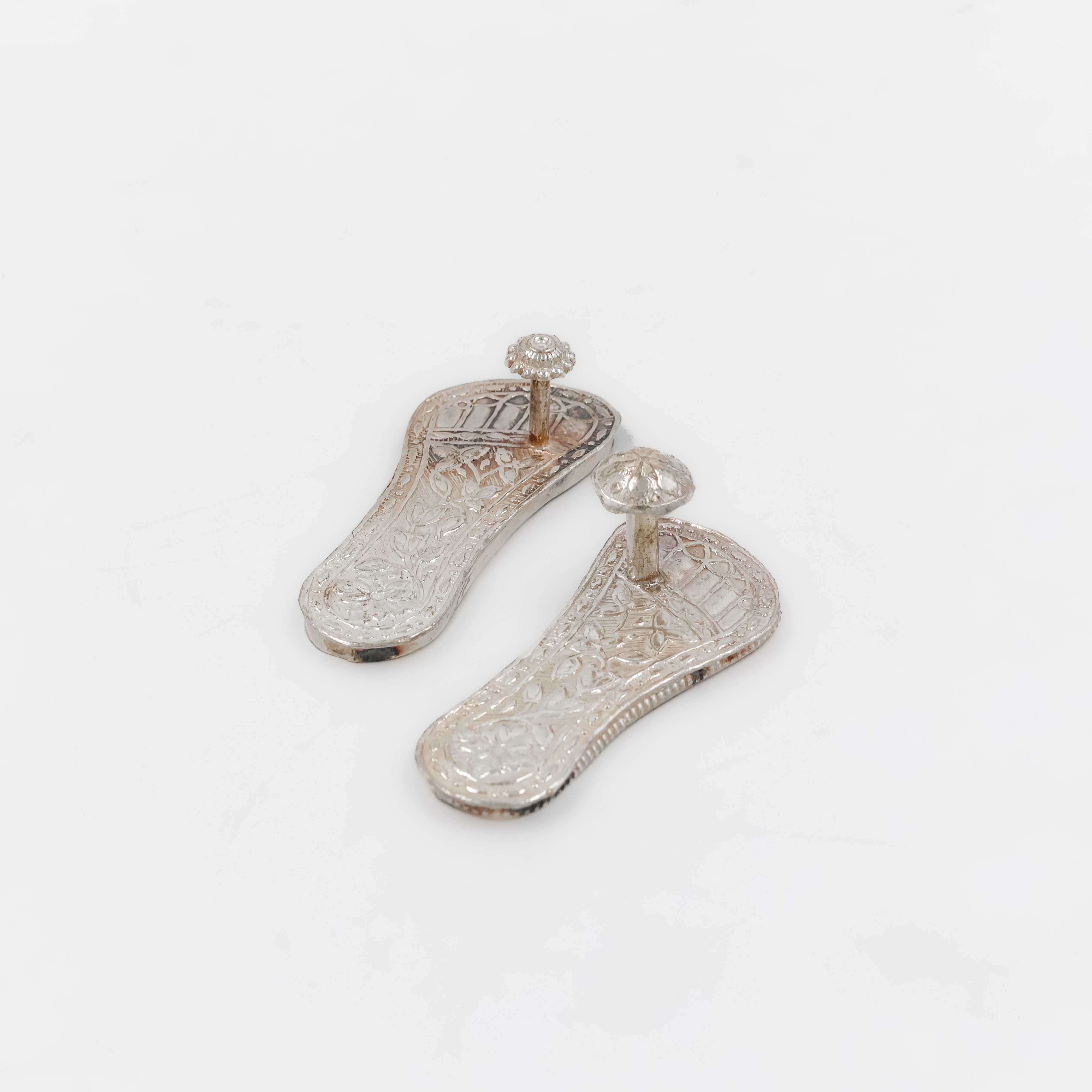 Traditional Paduka in Silver - 