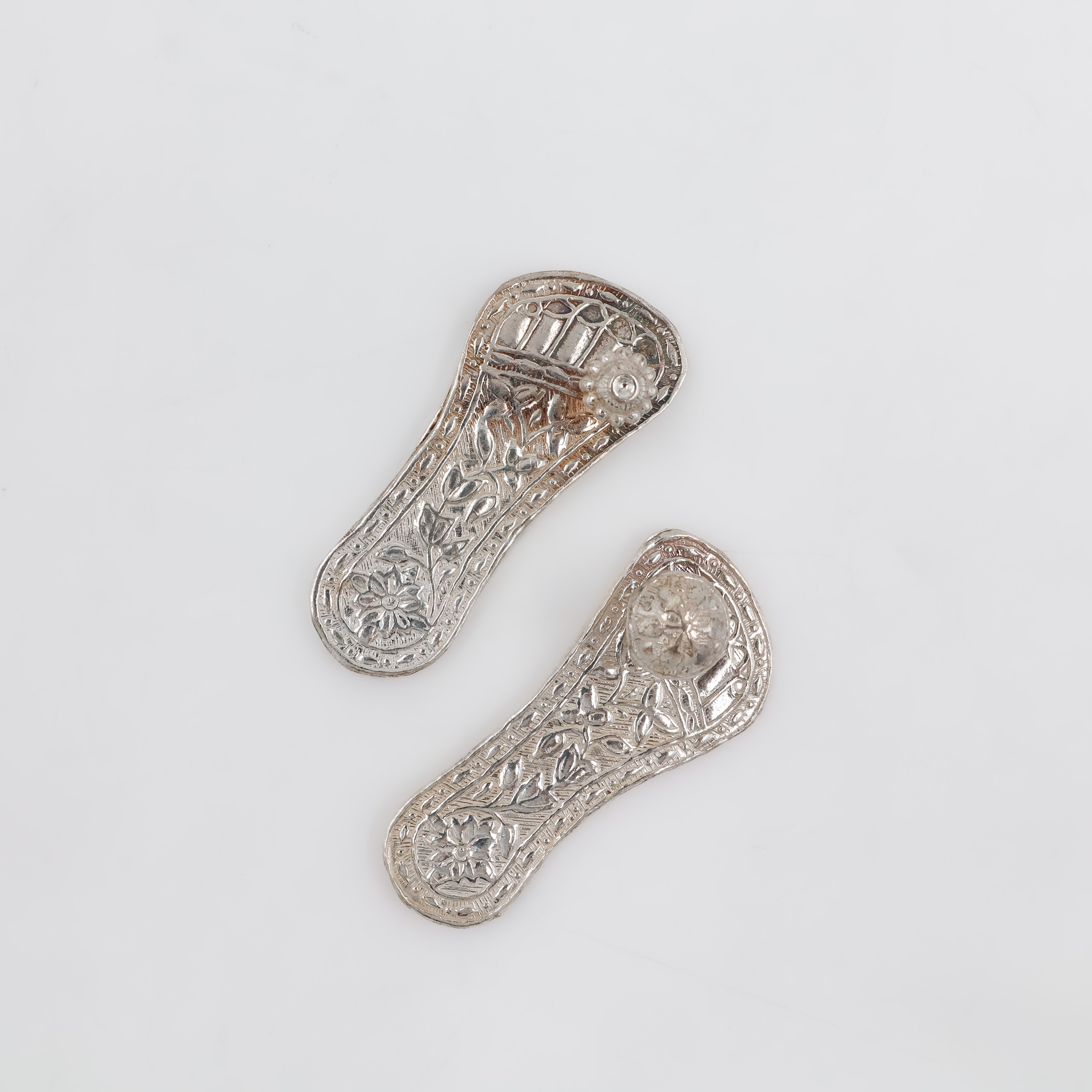 Traditional Paduka in Silver - 