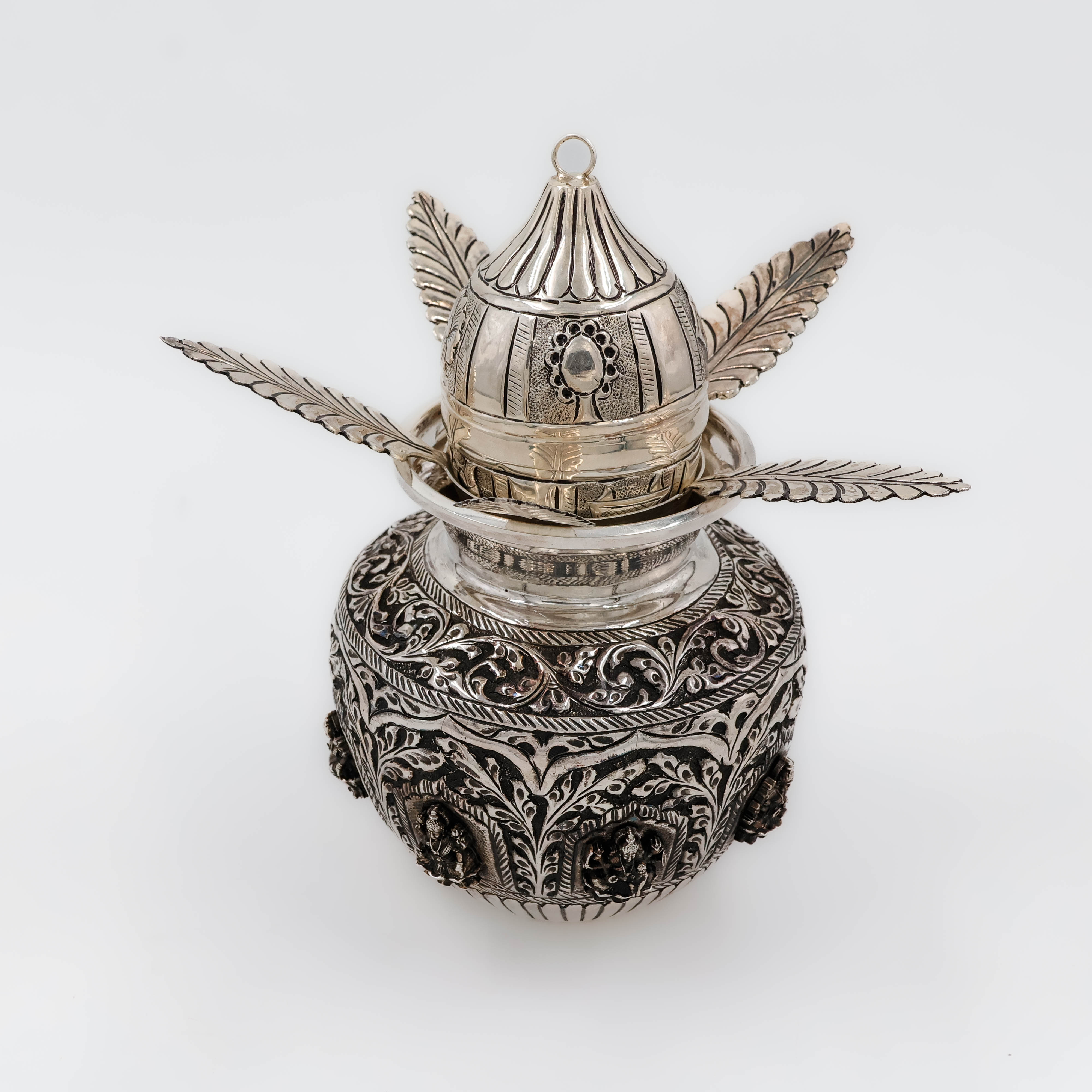 Laxmi Devi Silver Kalash - 