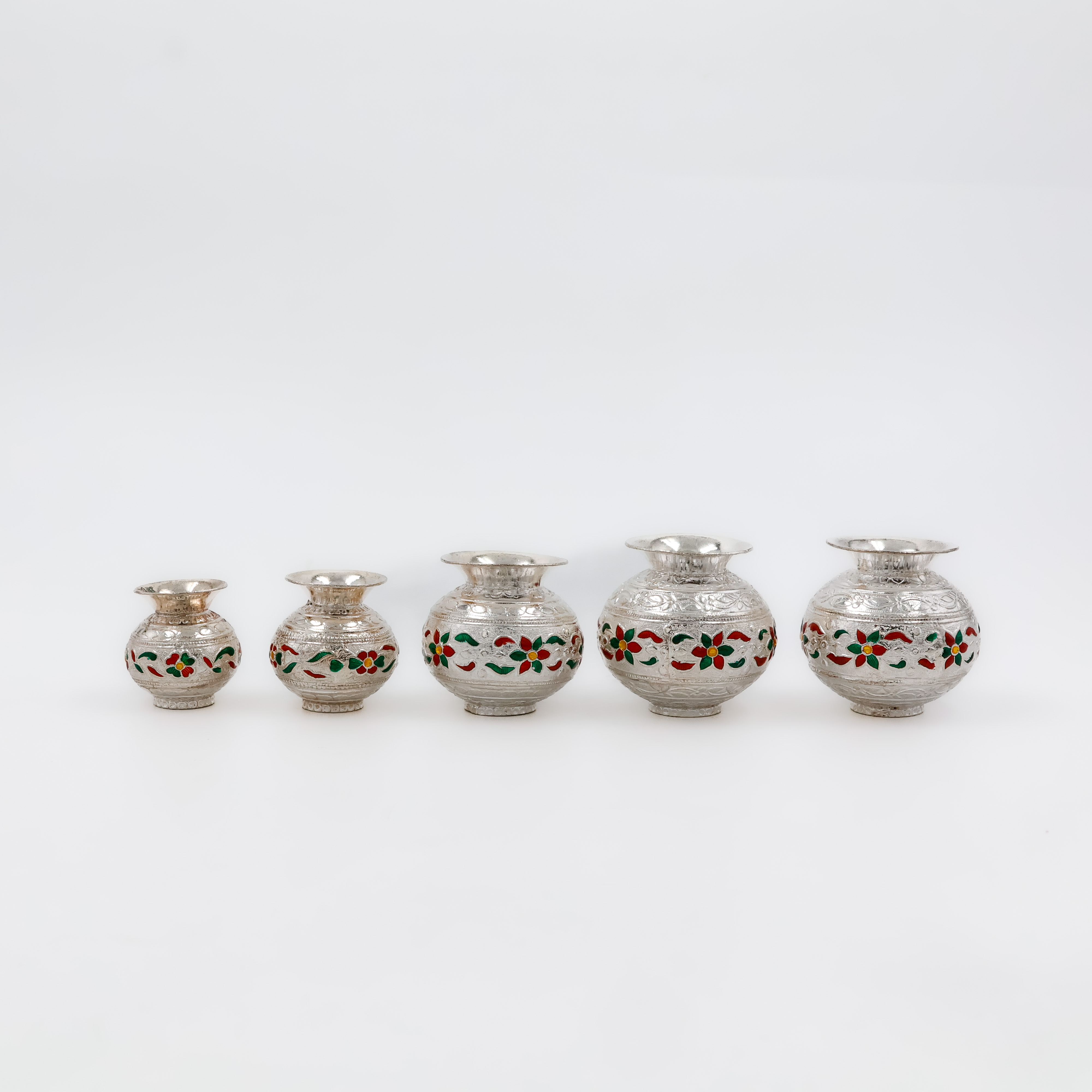Traditional Silver Donthulu Set - 