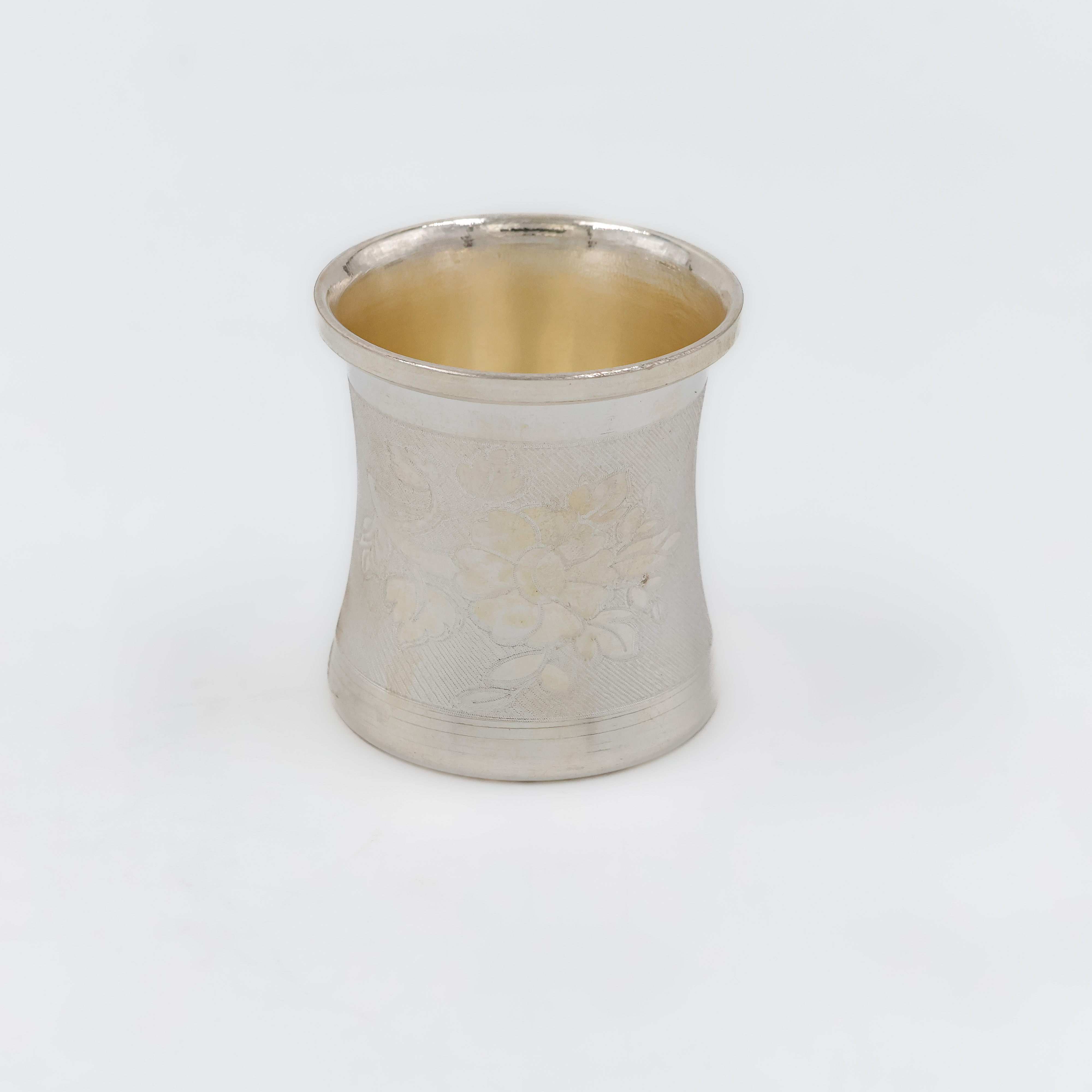 Elegant Tapered Silver Panchpatra - 