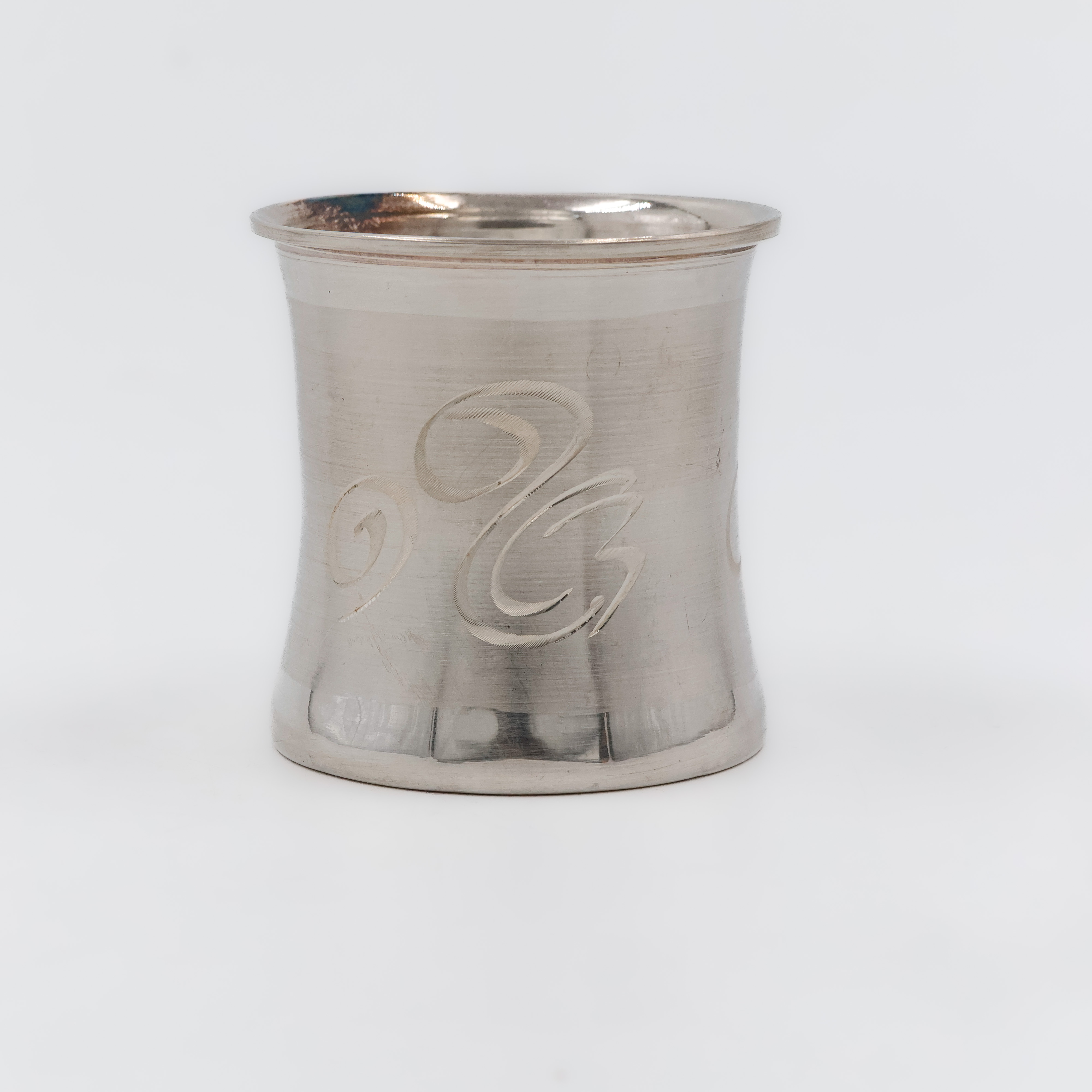 Engraved Silver Panchpatra - 