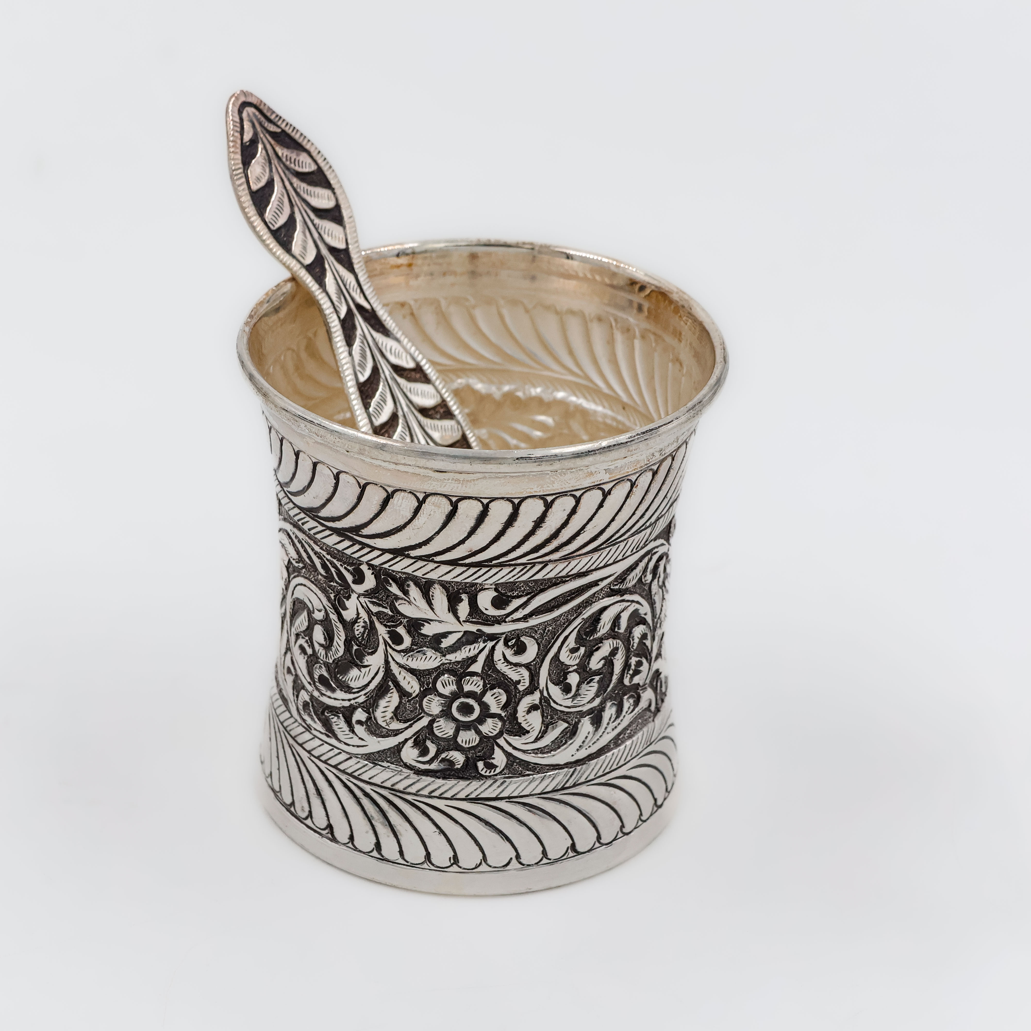 Royal Silver Panchpatra Set - 