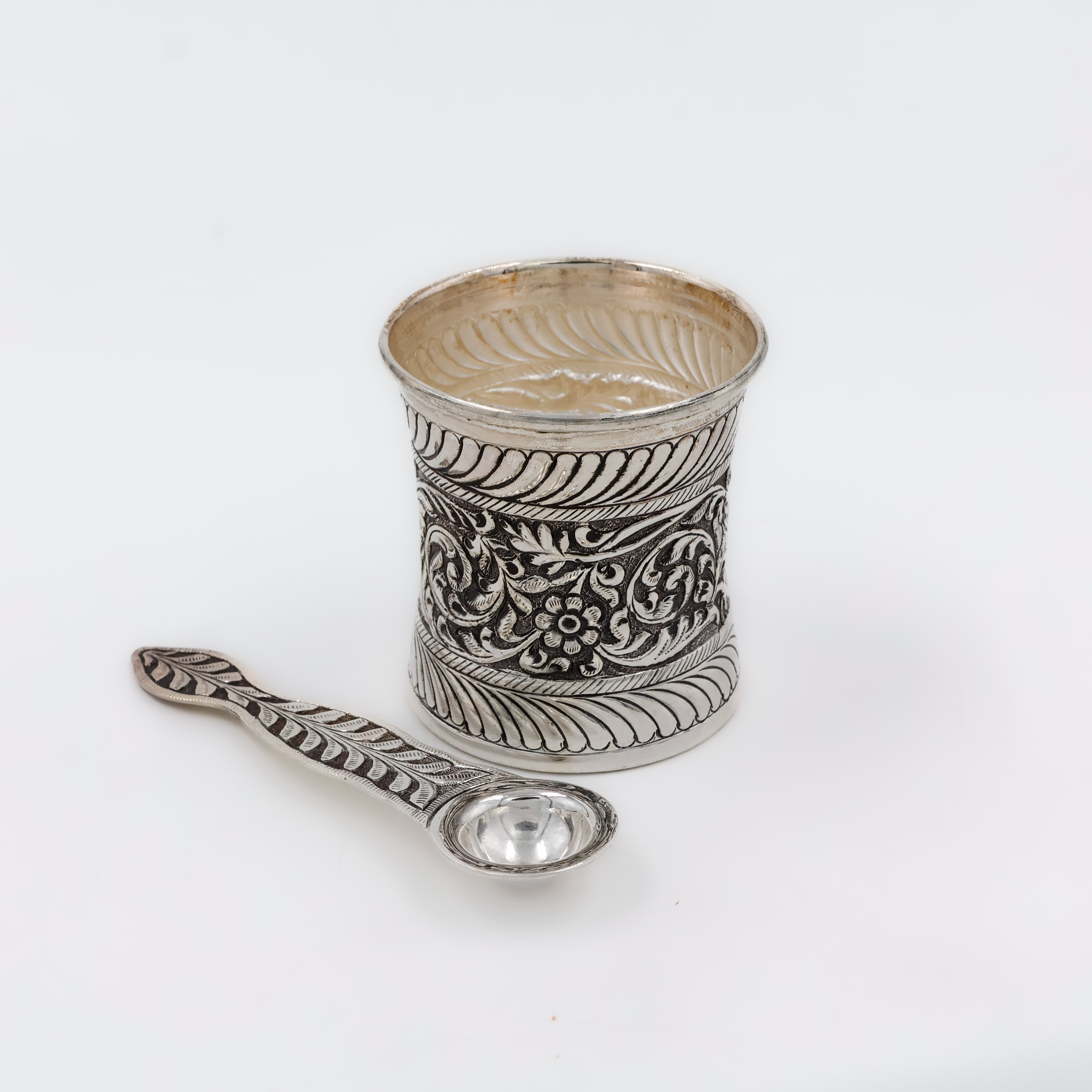 Royal Silver Panchpatra Set - 