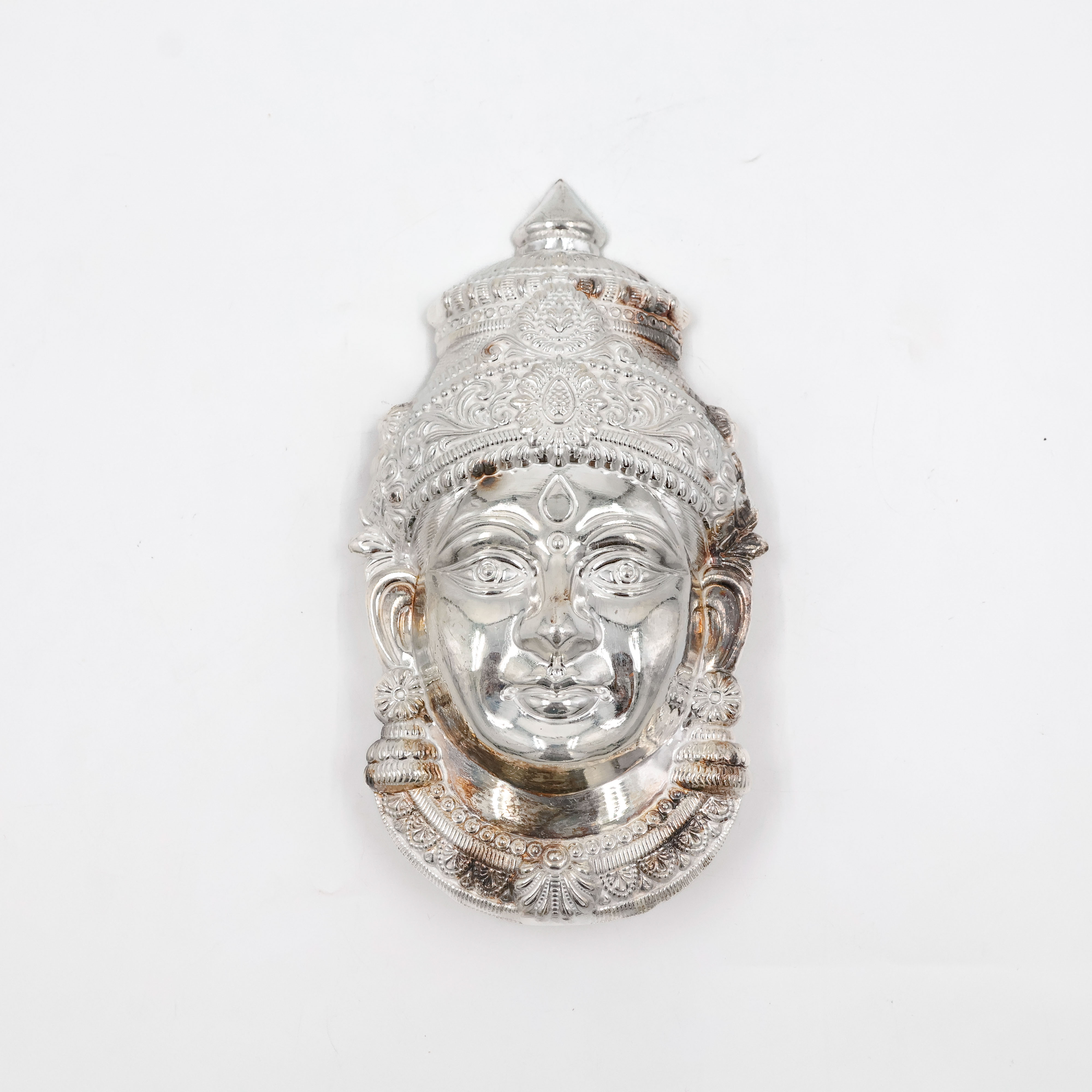 Silver Laksmi Face White Finish - Silver Articles
