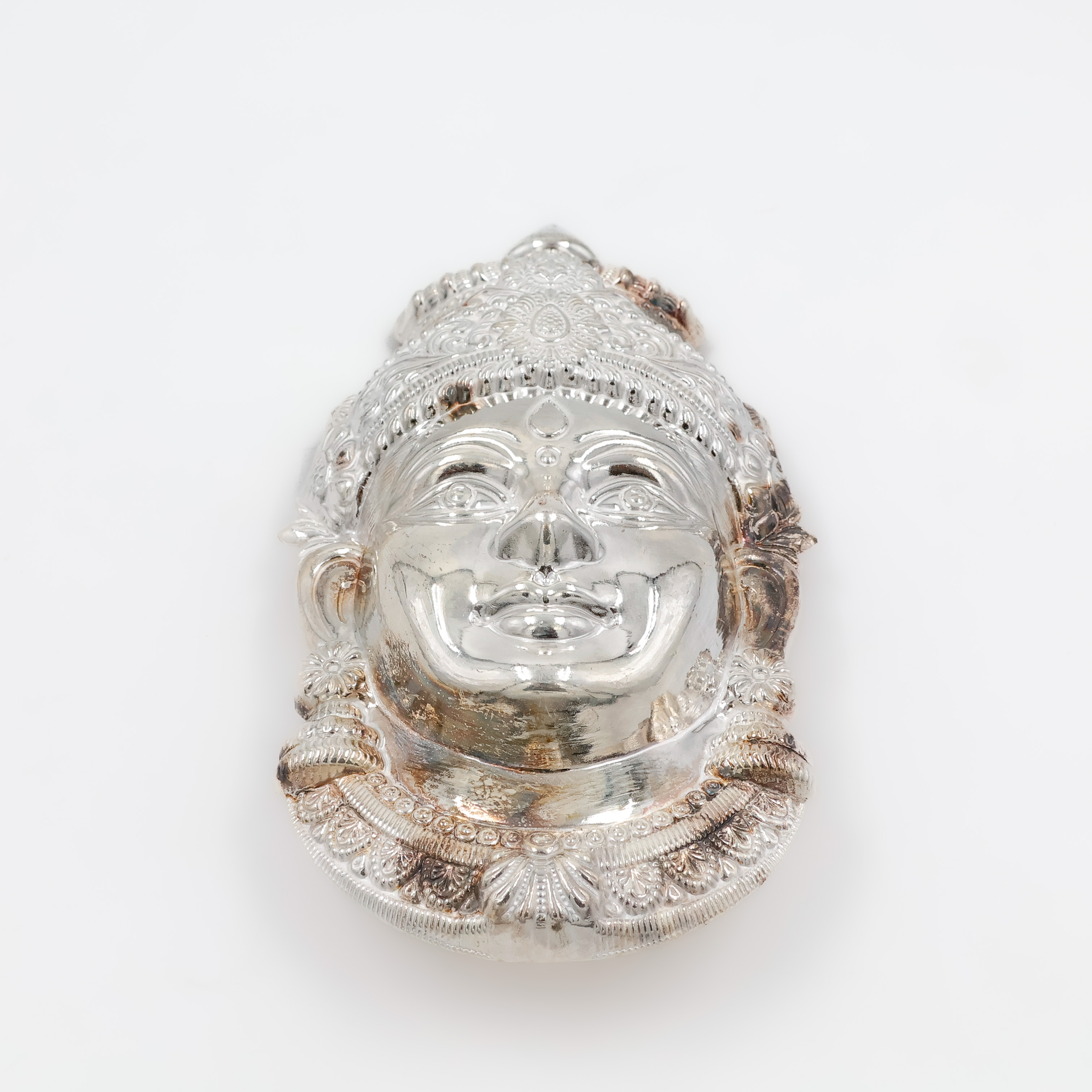 Silver Laksmi Face White Finish - Silver Articles