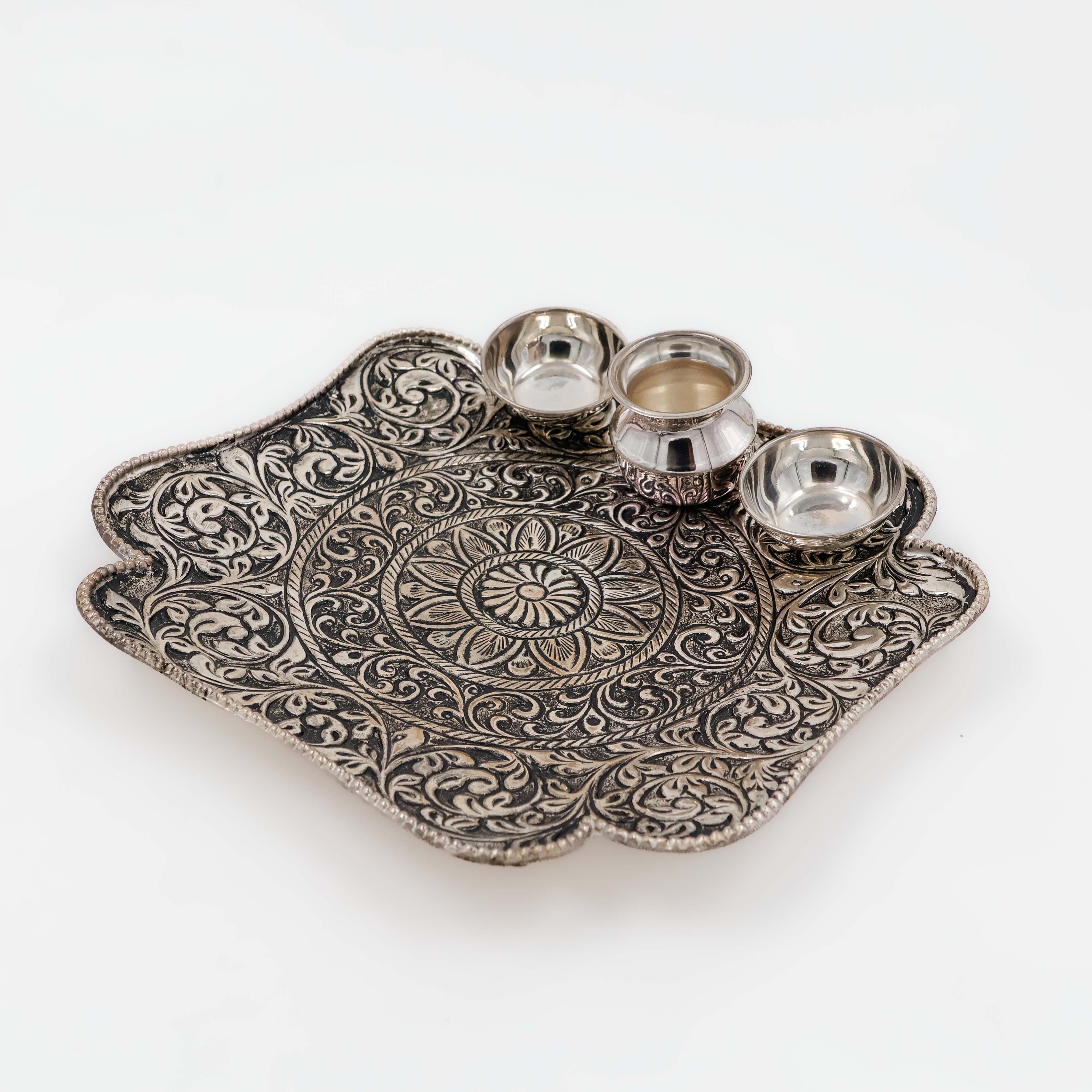 Pooja Set 4 - Silver Articles