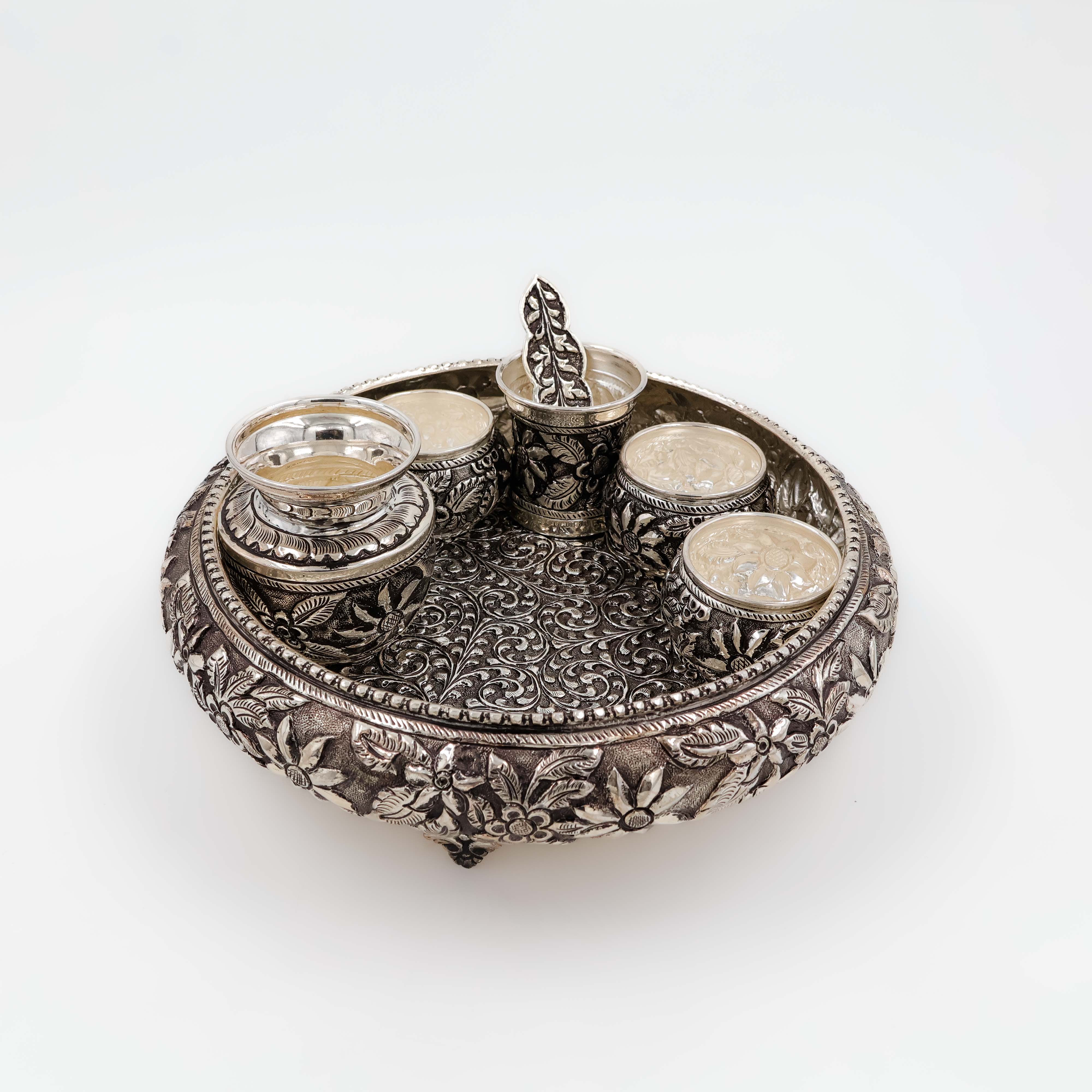 Pooja Set 5 - Silver Articles
