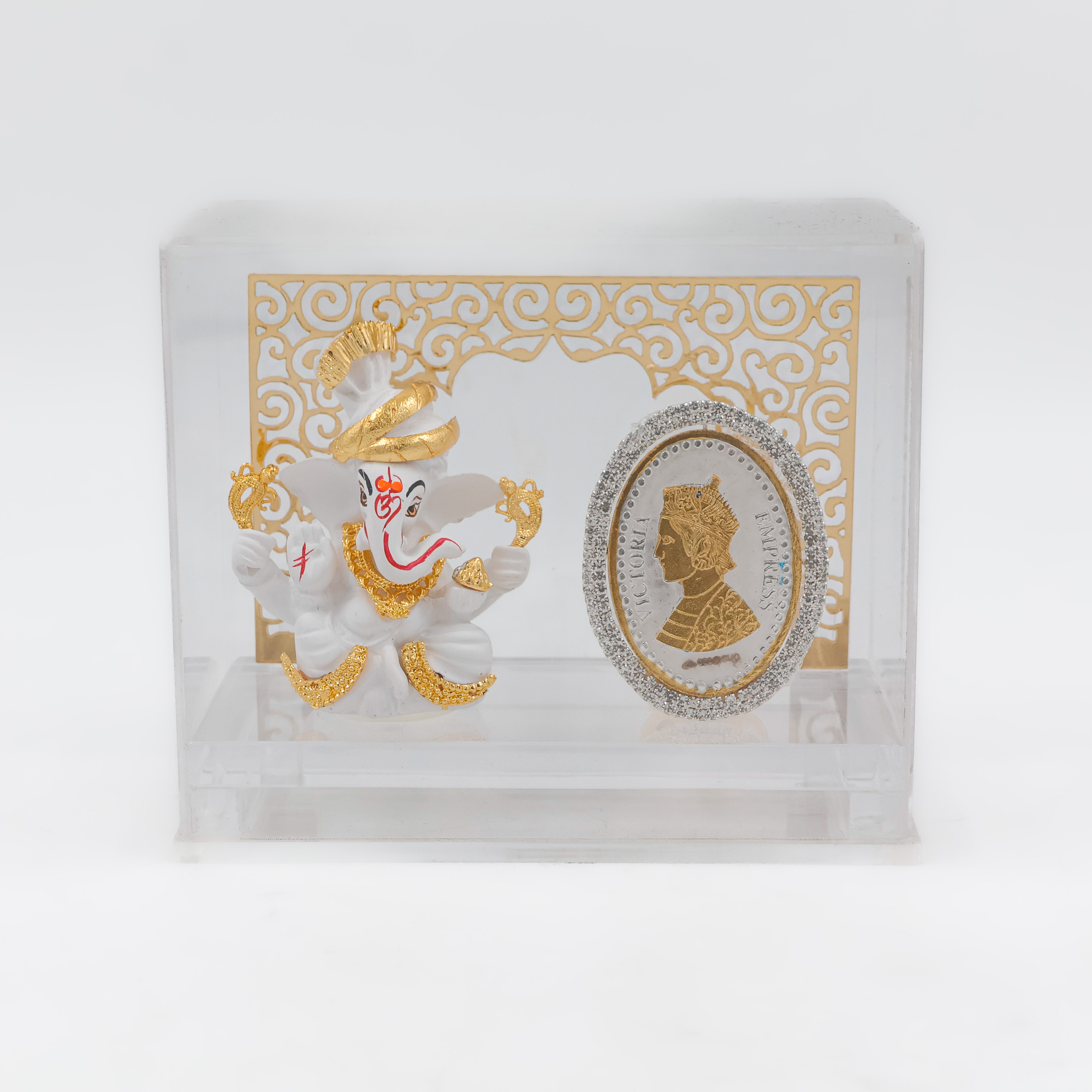 Suraj Bhan Jewellery Hub - Divine Ganesha Silver Coin Set