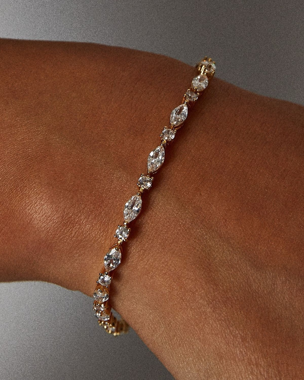 Order Marquise Diamond Tennis Bracelet online in Hyderabad