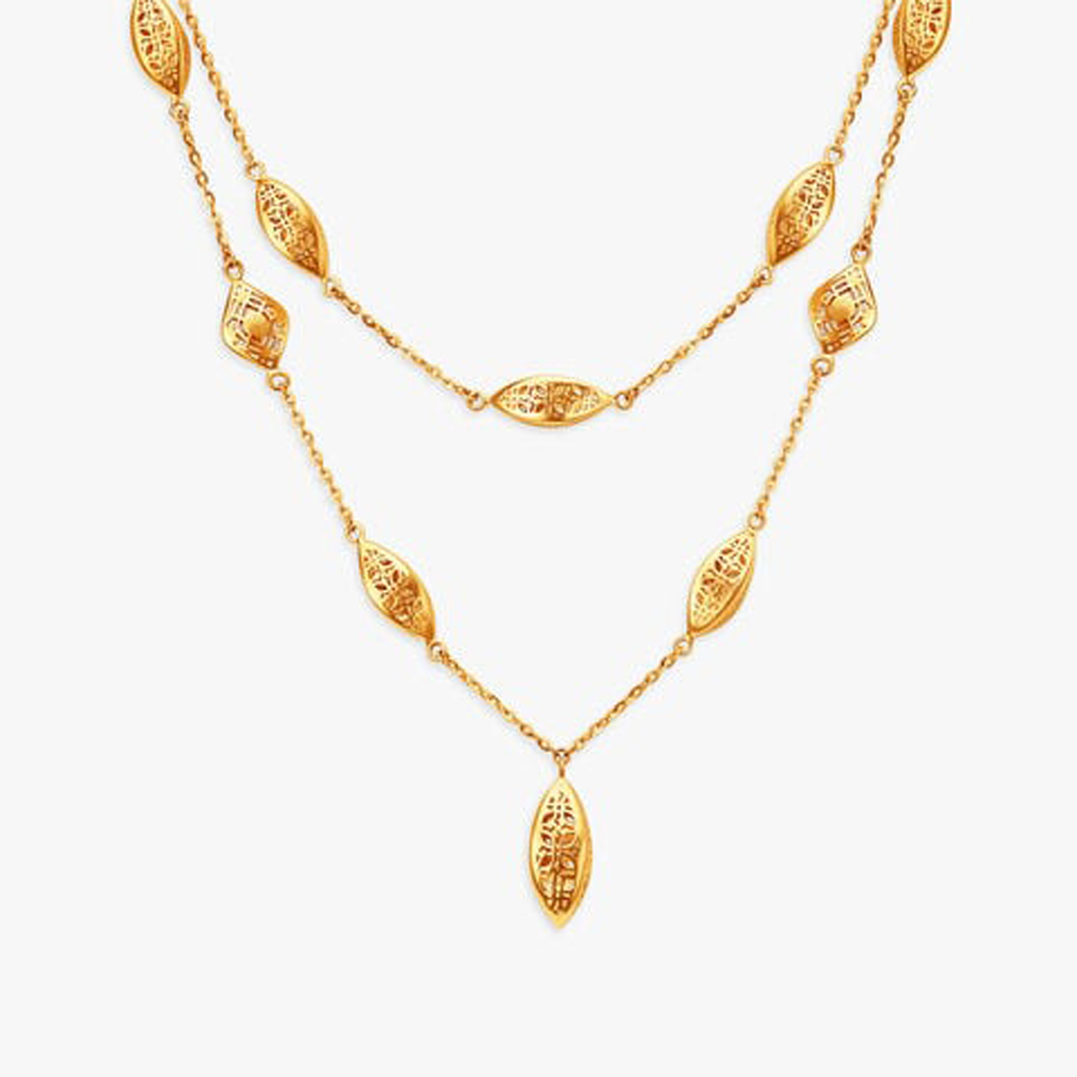 Twisted Layered Gold Necklace