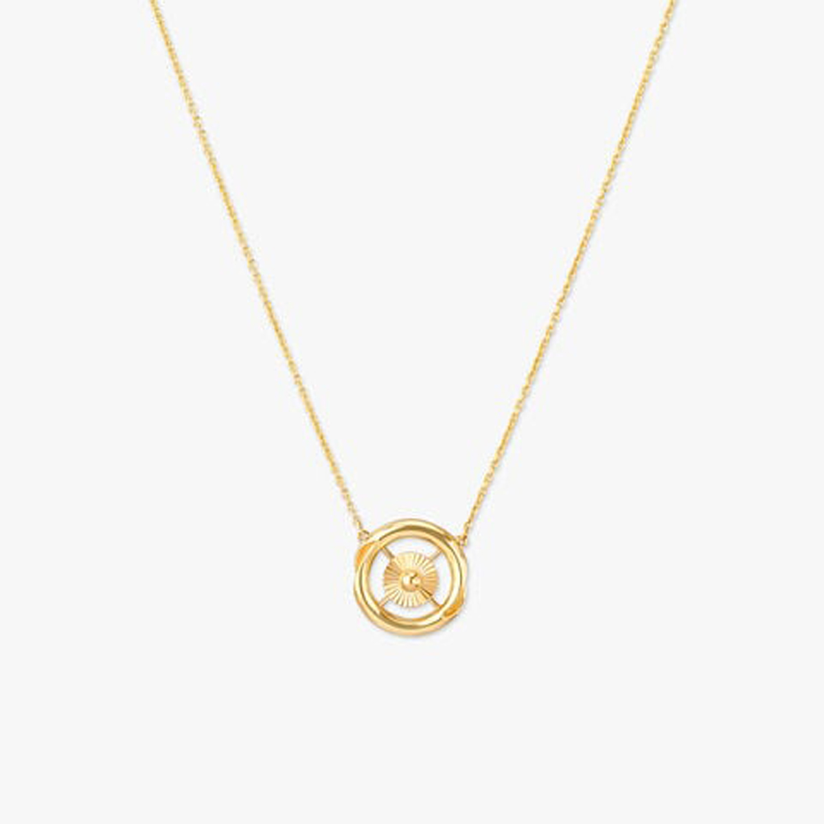 Orbit Bloom Gold Necklace