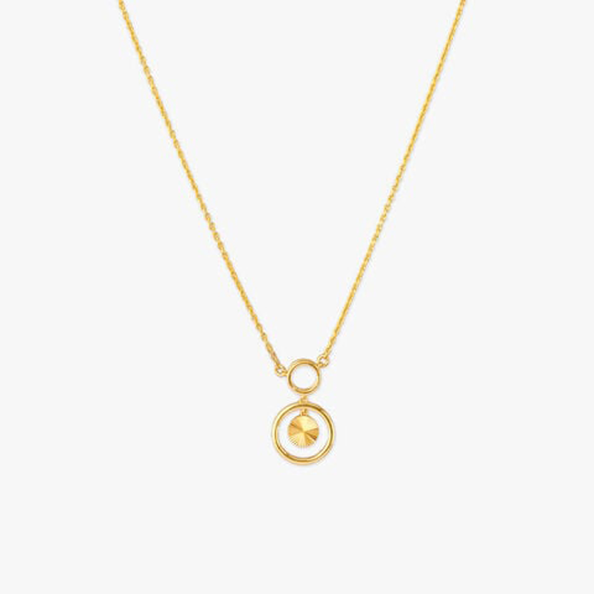 The Velvet Vault - Twin Ring Gold Necklace