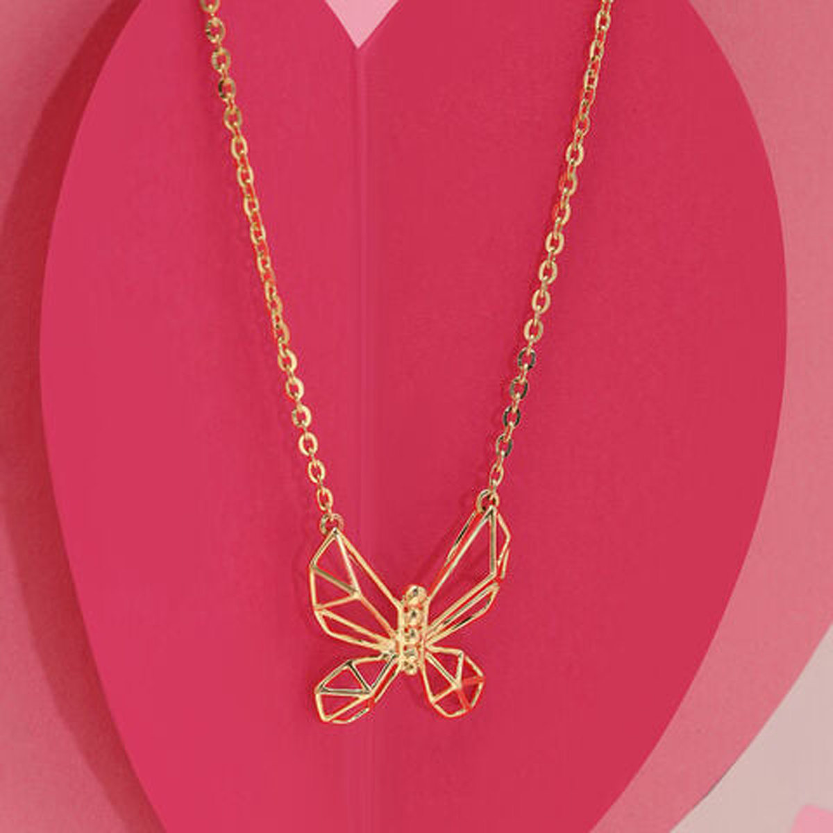 The Velvet Vault - Whimsical Wings 14KT Gold Necklace