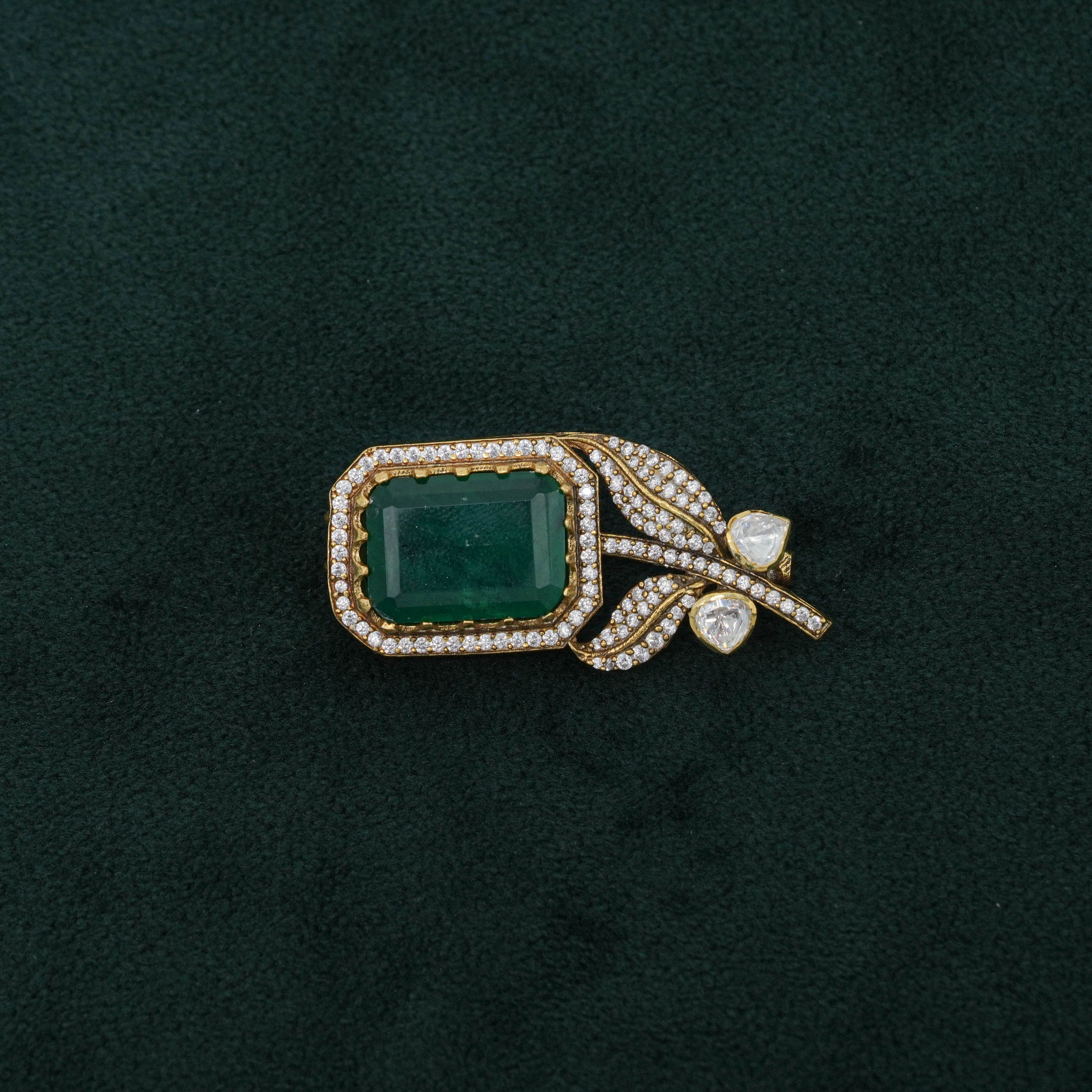 Tulasii - The Concept Jewelry - Silver Emerald Ring