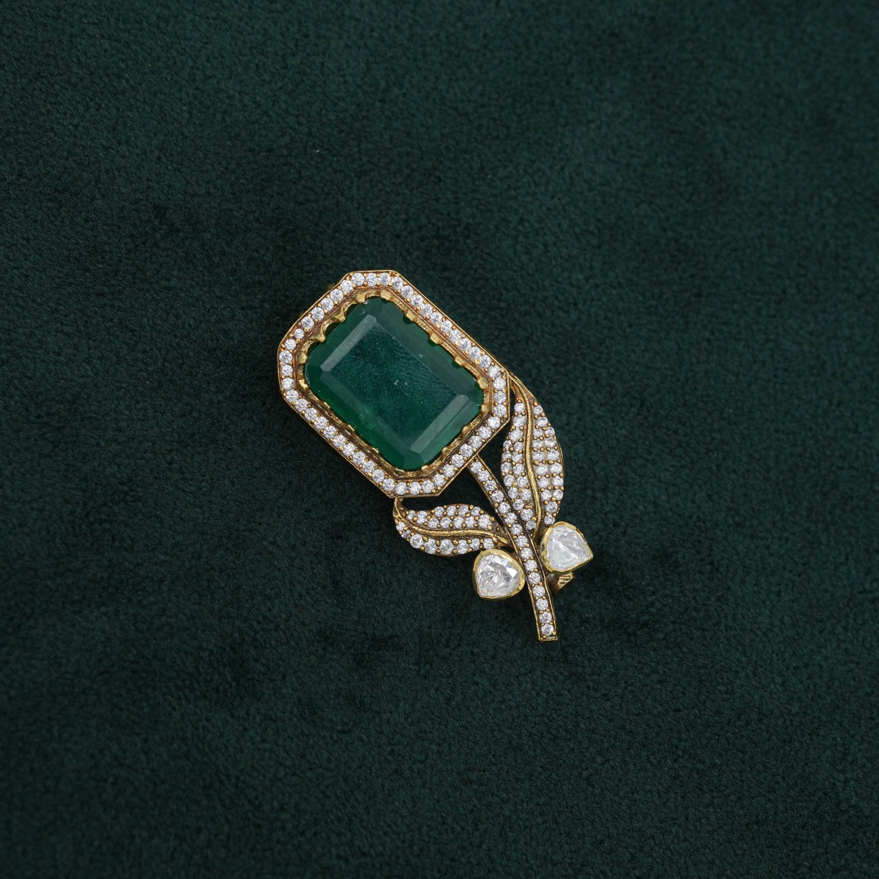 Tulasii - The Concept Jewelry - Silver Emerald Ring