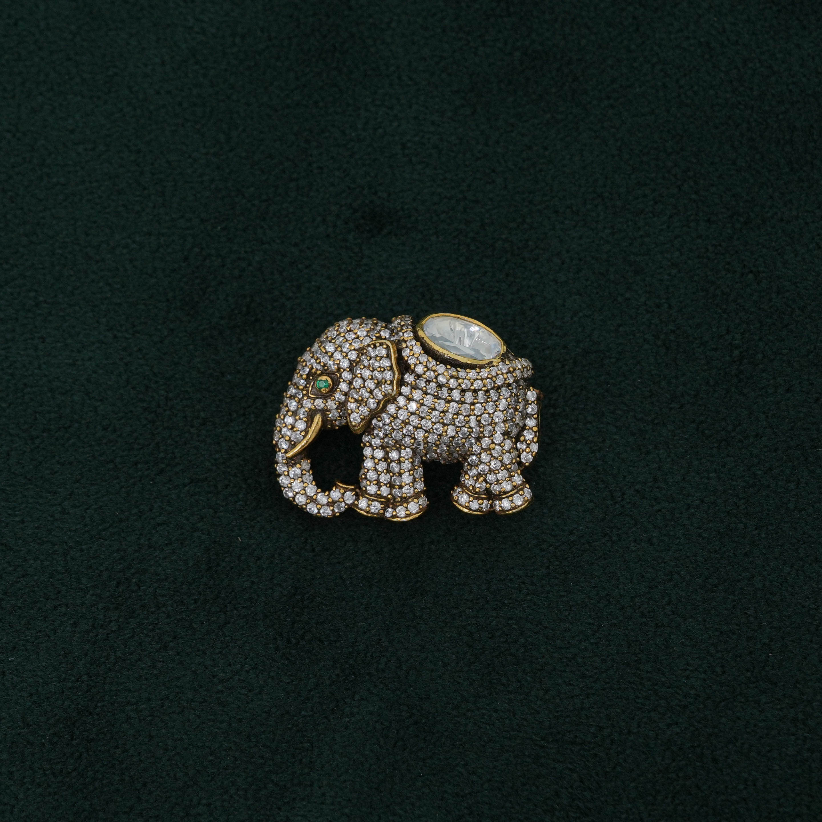 Tulasii - The Concept Jewelry - Silver Elephant Brooch
