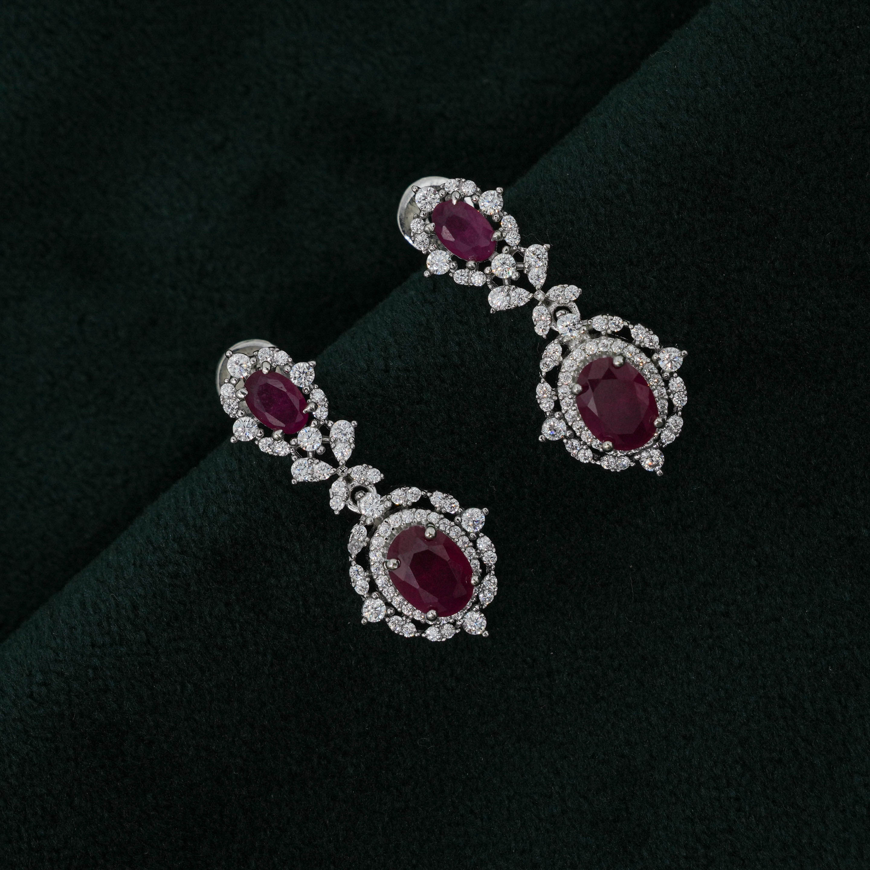 Tulasii - The Concept Jewelry - Silver Ruby Necklace
