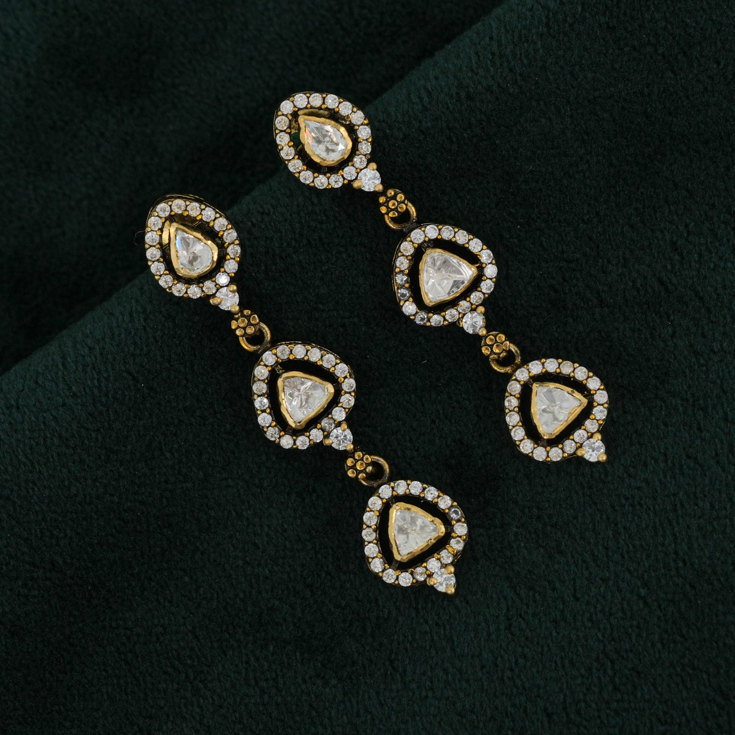 Tulasii - The Concept Jewelry - Silver Polki Necklace