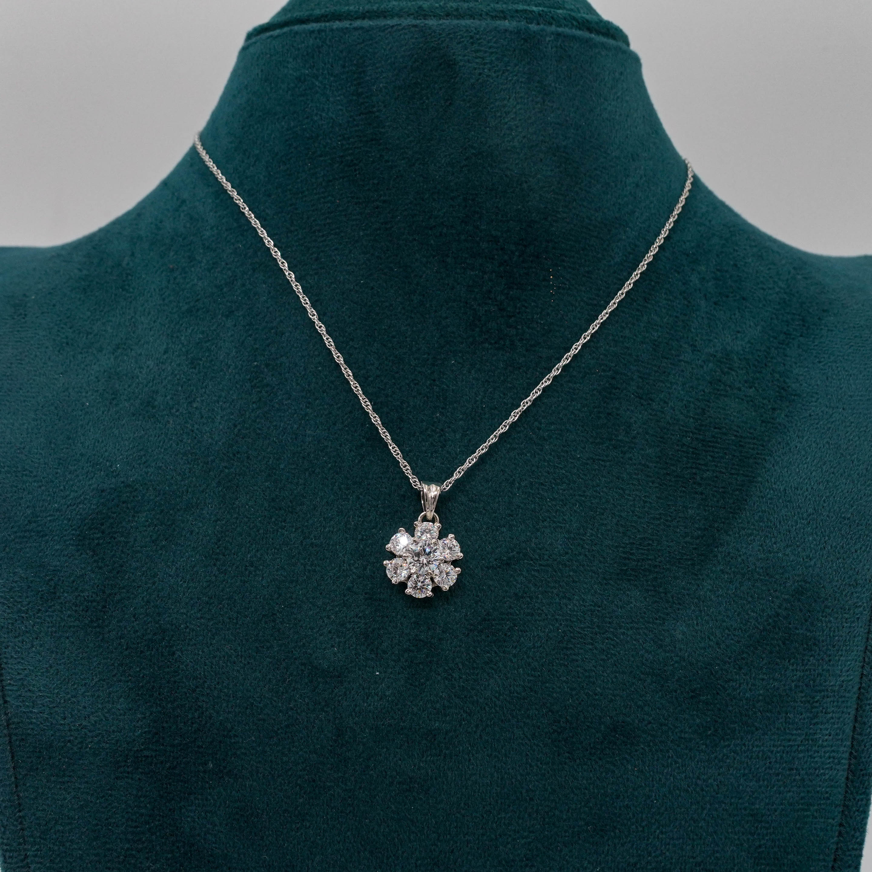 Silver Flower Necklace