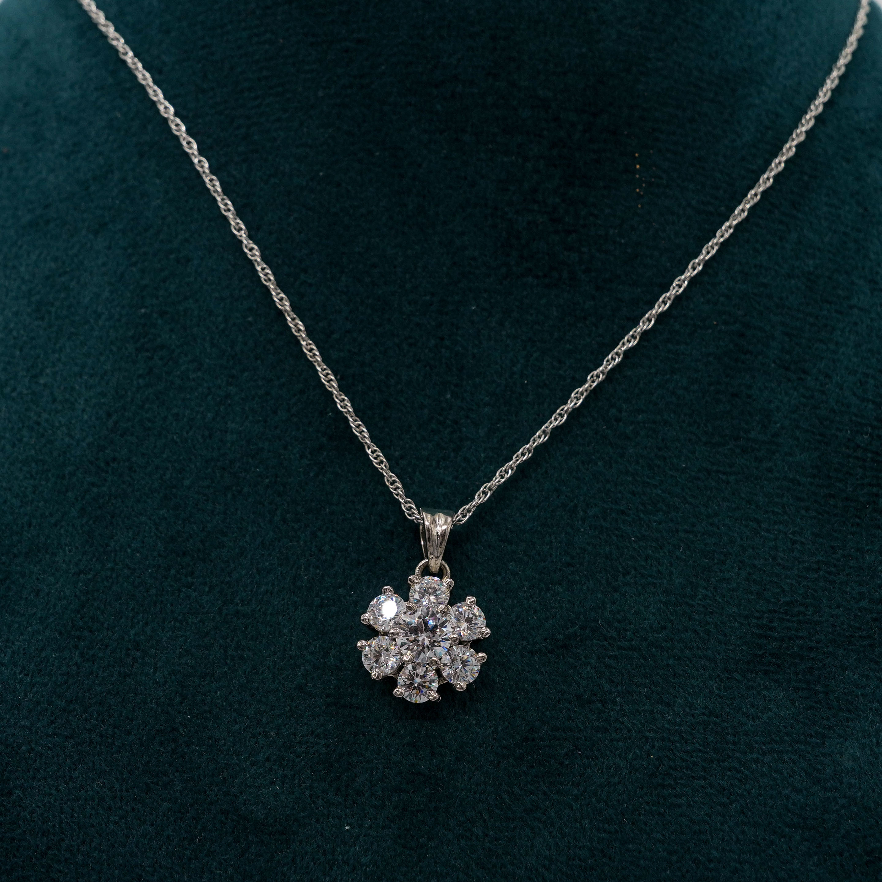Tulasii - The Concept Jewelry - Silver Flower Necklace
