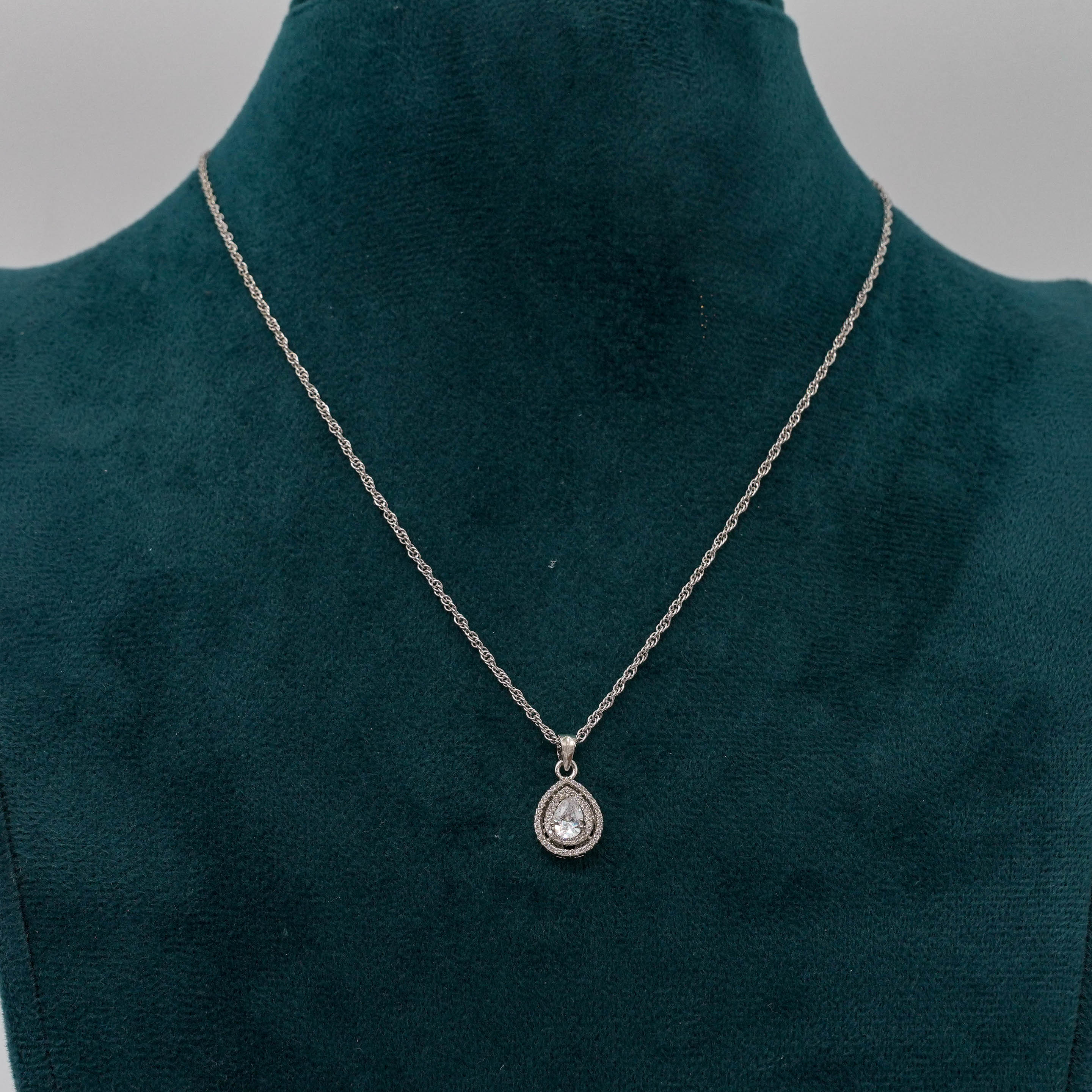 Silver Drop Necklace