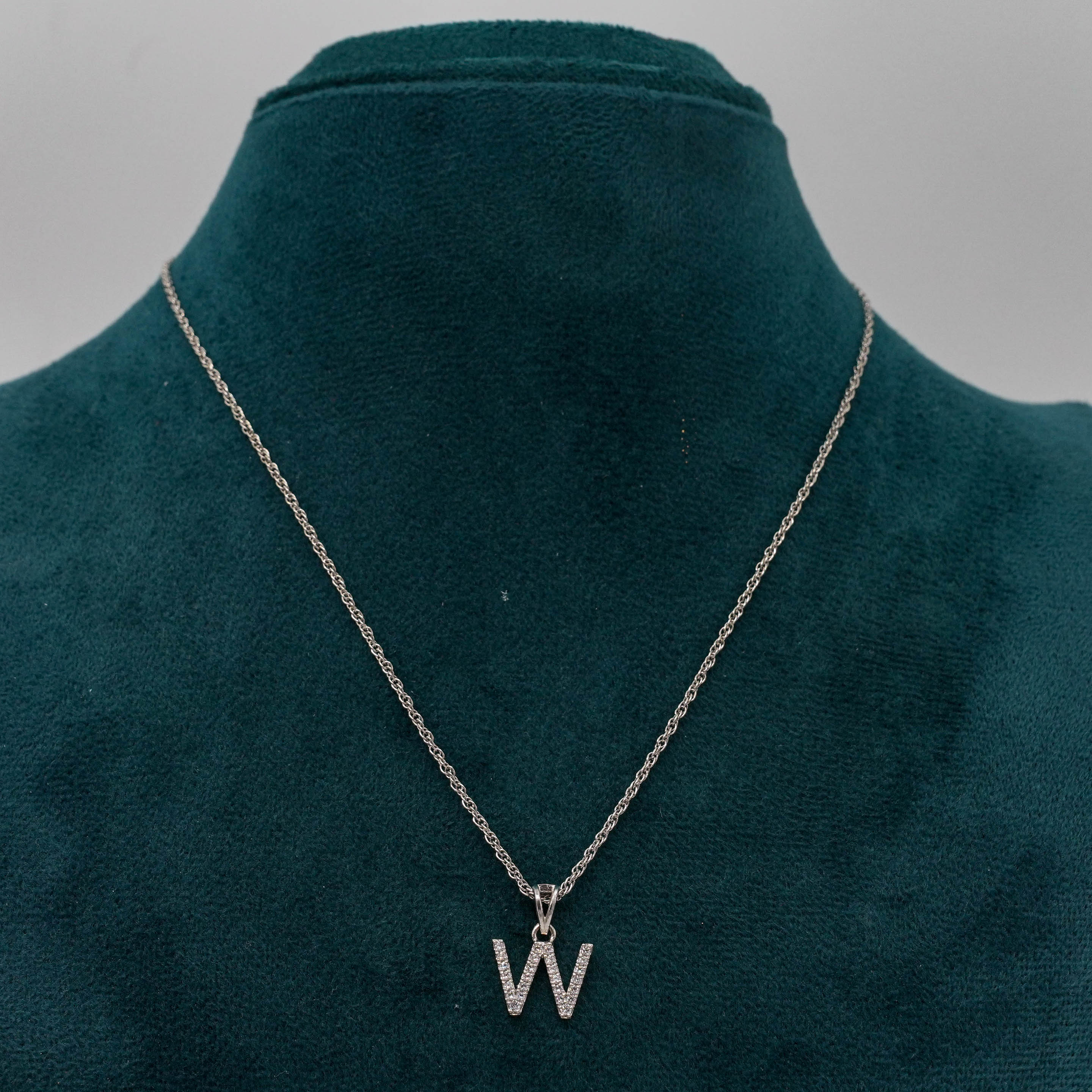 Silver Letter Pendant