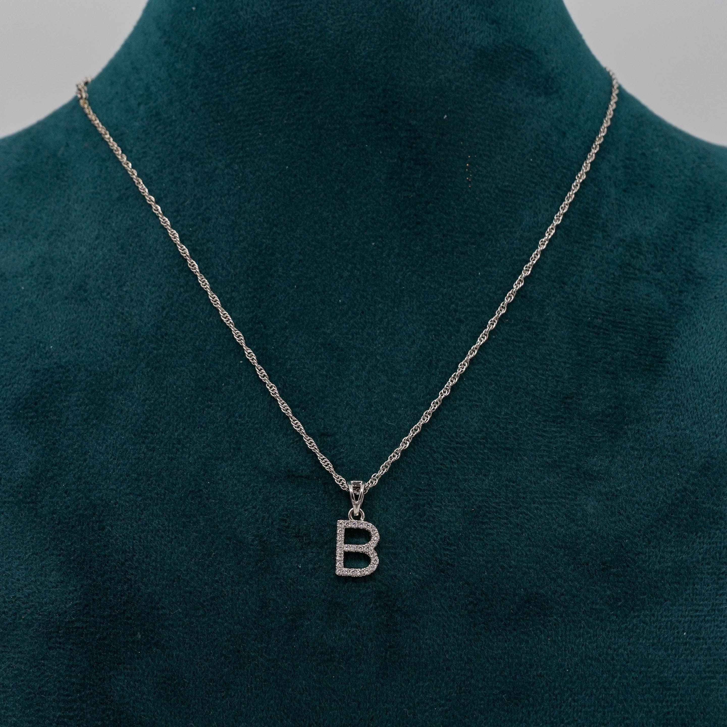 Tulasii - The Concept Jewelry - Silver Initial Necklace