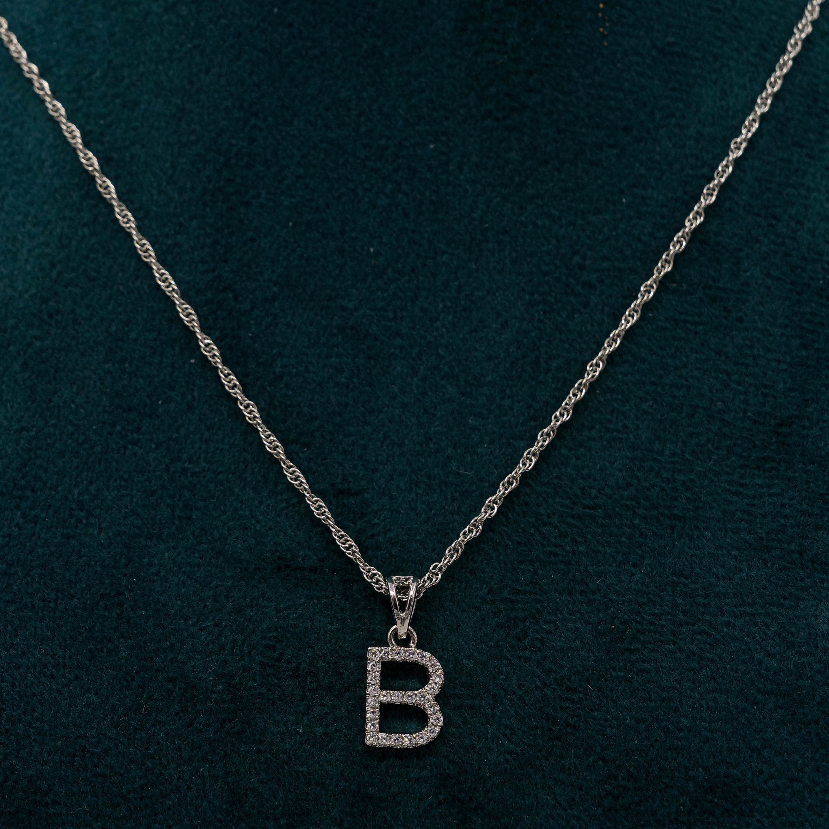 Tulasii - The Concept Jewelry - Silver Initial Necklace