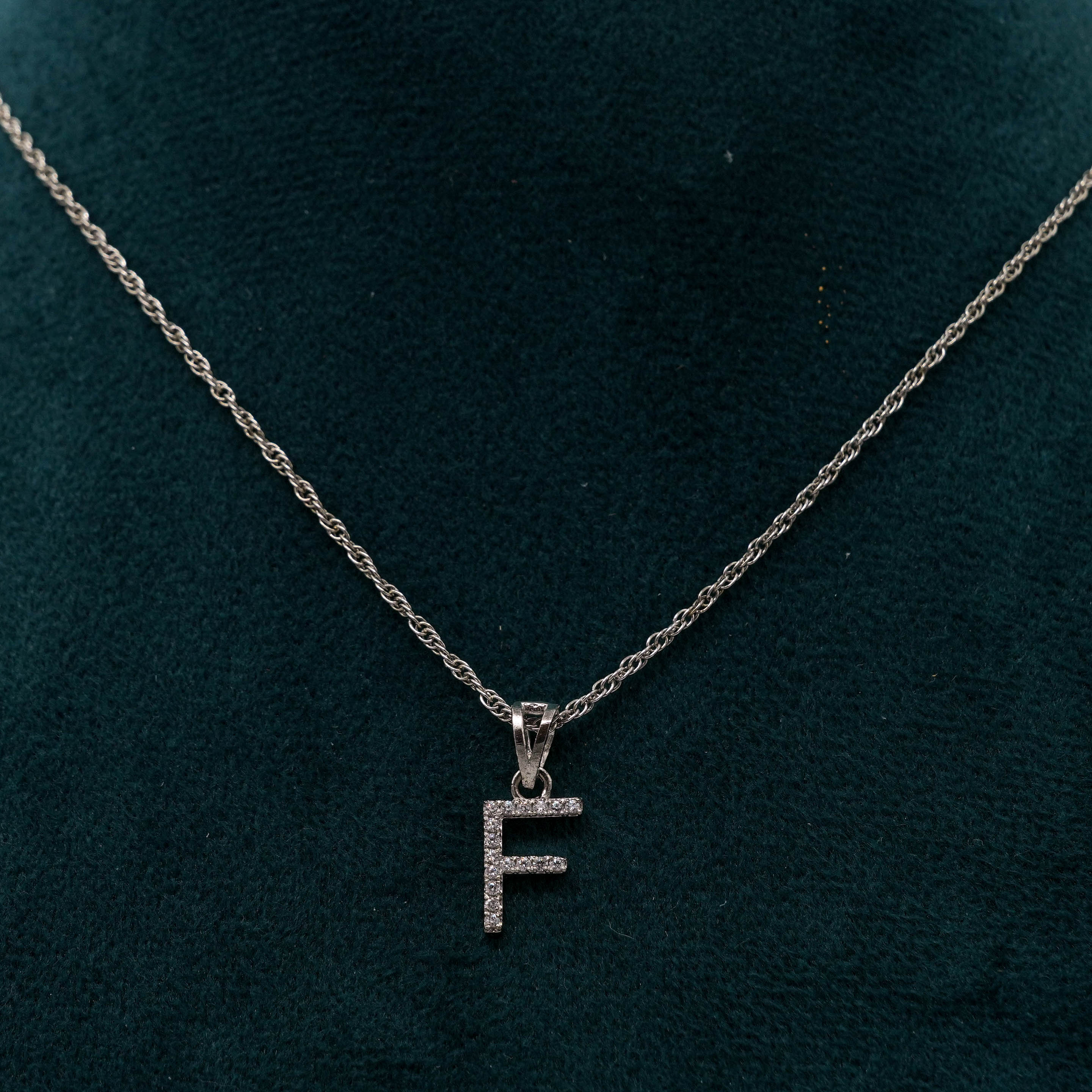 Tulasii - The Concept Jewelry - Silver Initial Necklace