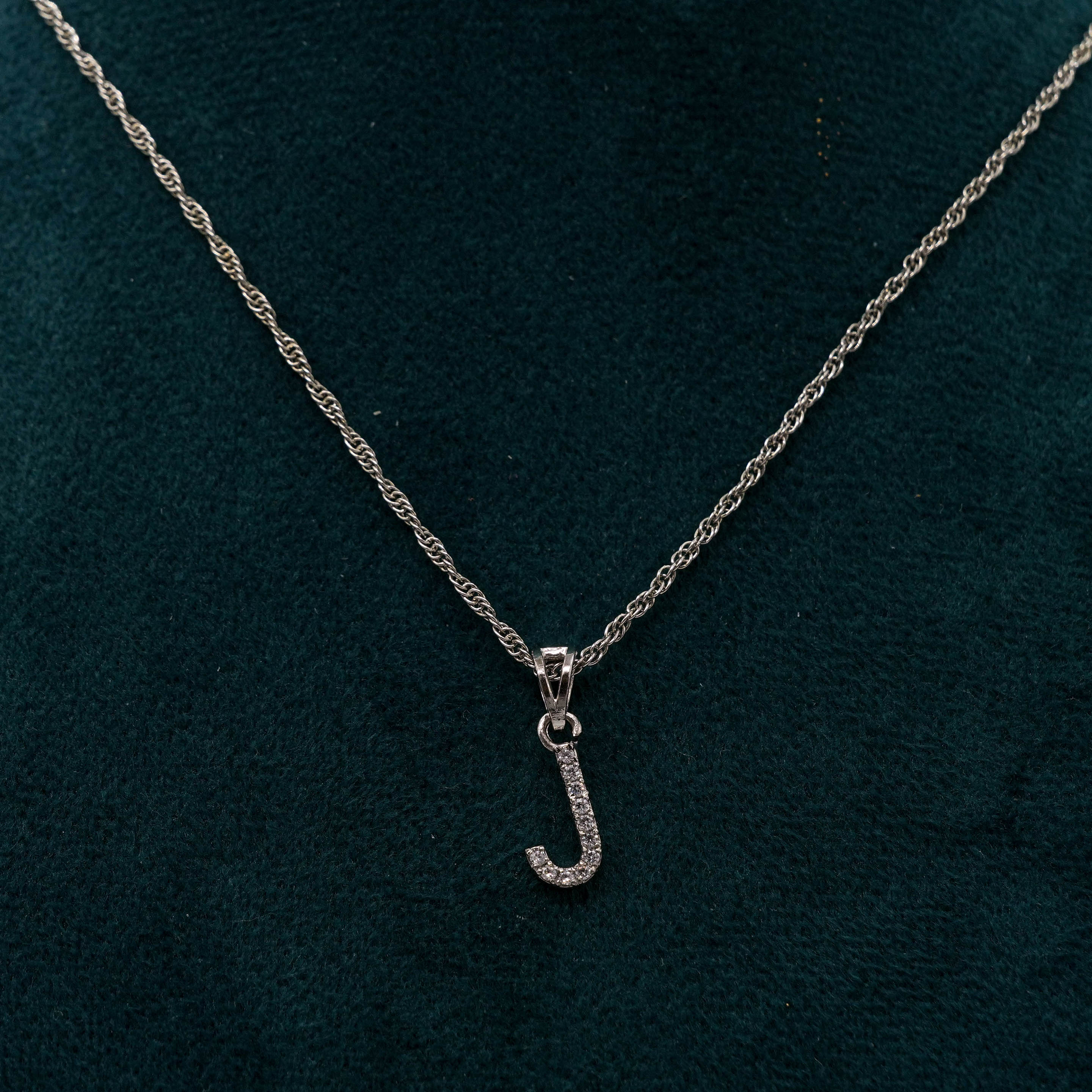 Tulasii - The Concept Jewelry - Silver Initial Necklace