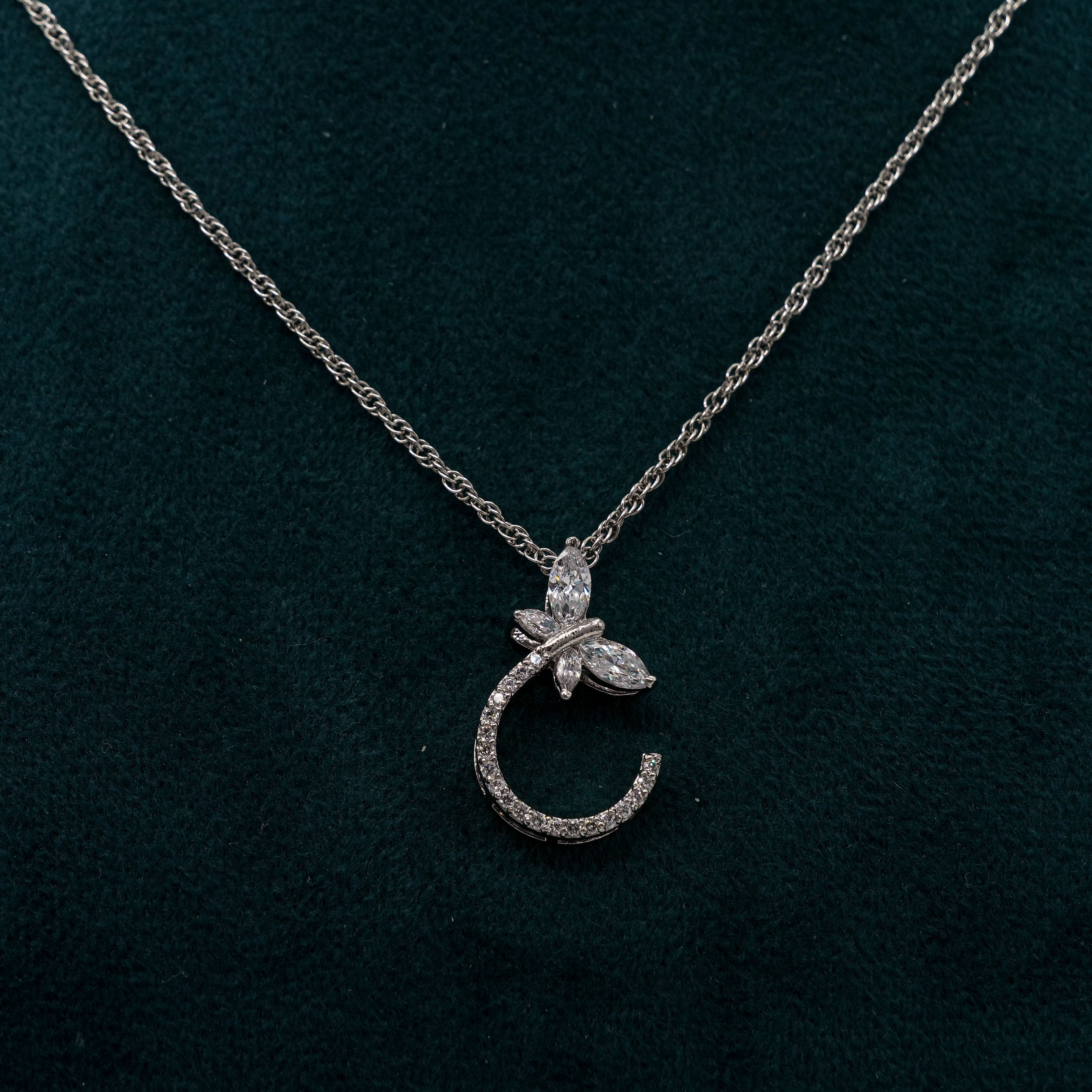 Tulasii - The Concept Jewelry - Silver Initial Necklace