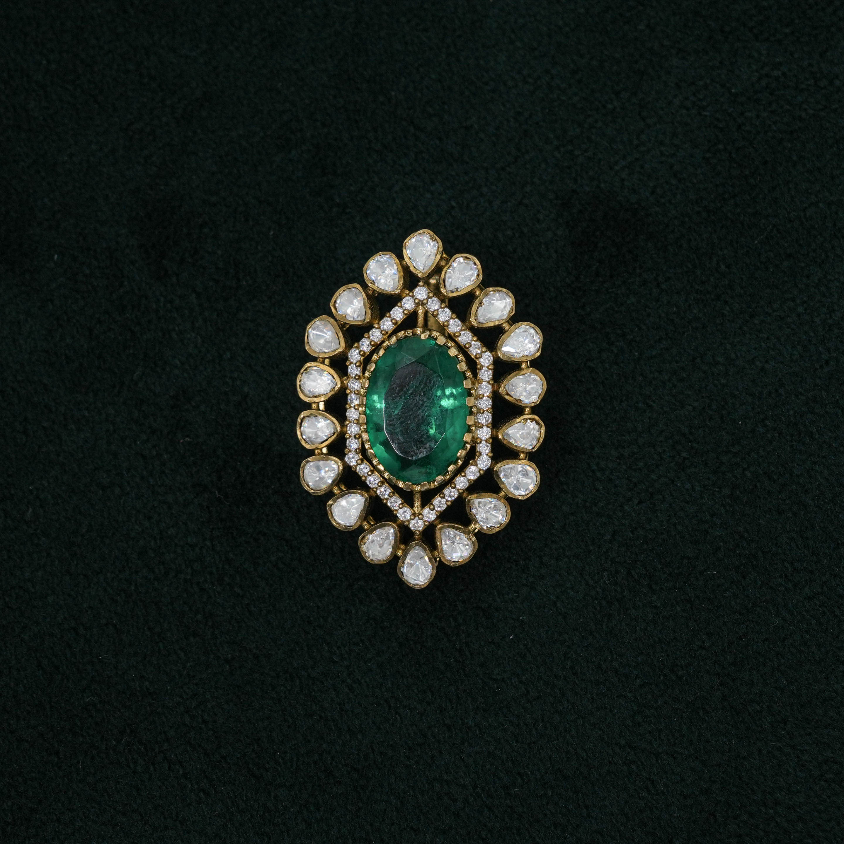 Tulasii - The Concept Jewelry - Silver Emerald Pendant